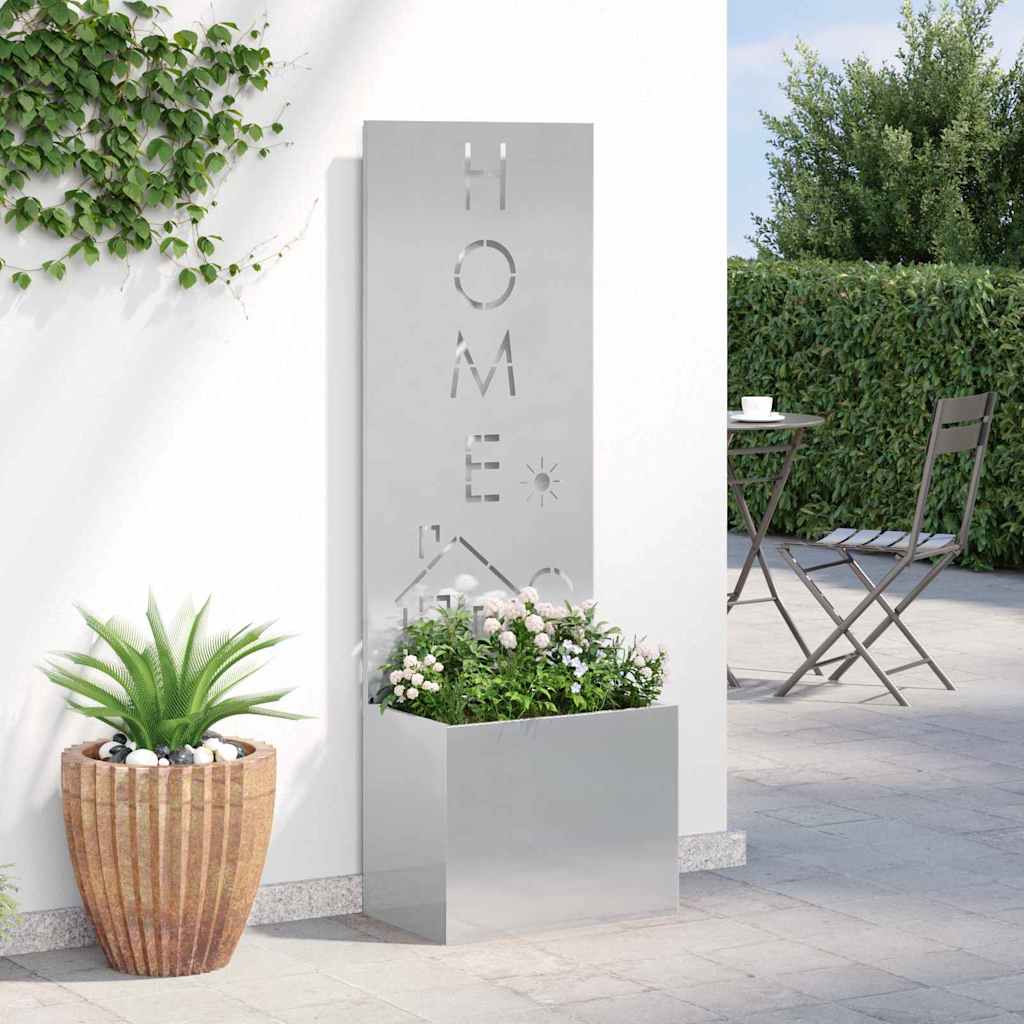 Garden Privacy Screen Sliver 50 x 150 cm Stainless steel