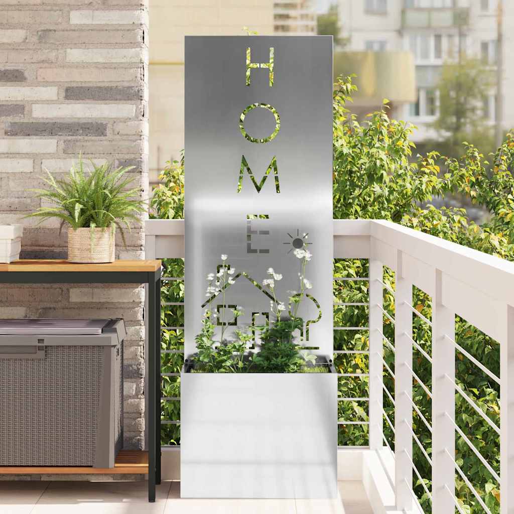 Garden Privacy Screen Silver 50 x 150 cm Galvanised steel