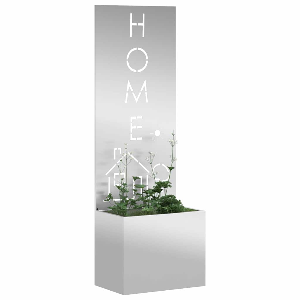 Garden Privacy Screen Silver 50 x 150 cm Galvanised steel