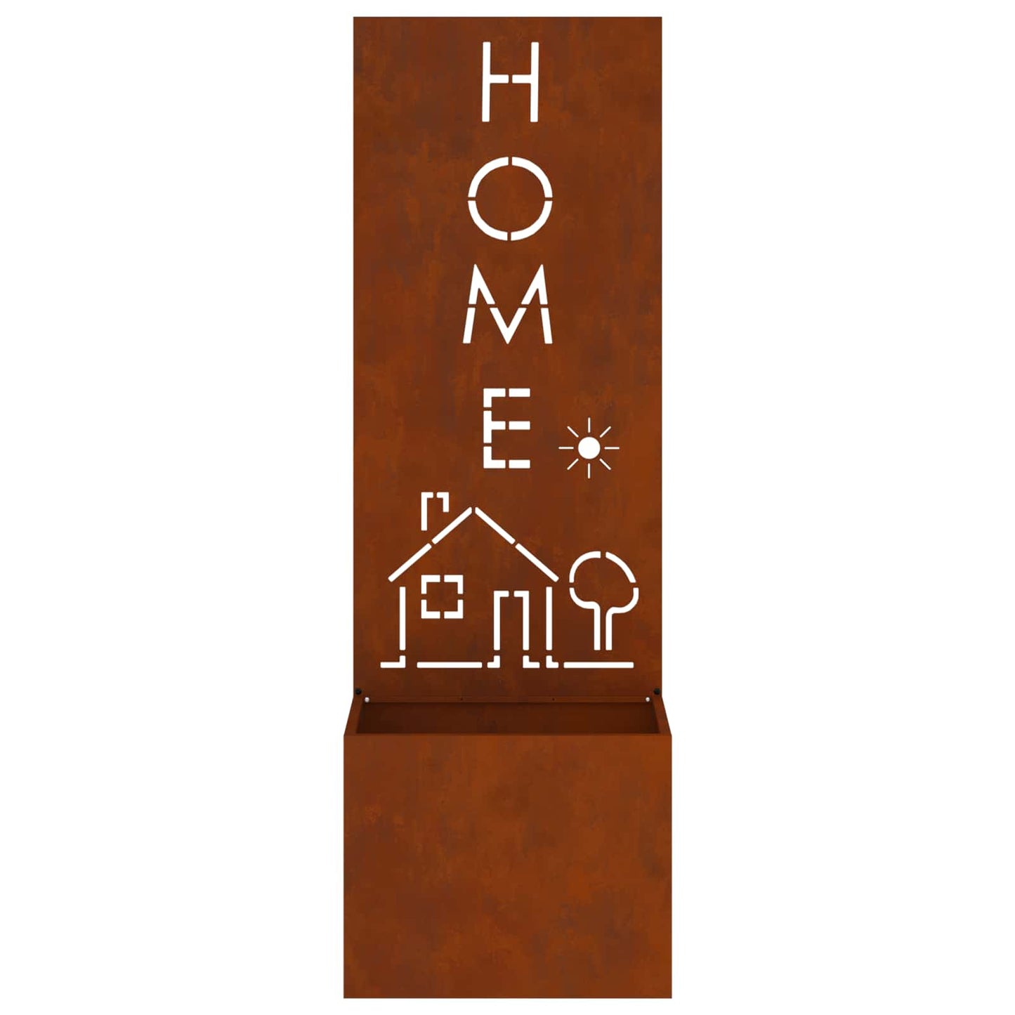Garden Privacy Screen Rusty 50 x 32 x 150 cm Weathering steel