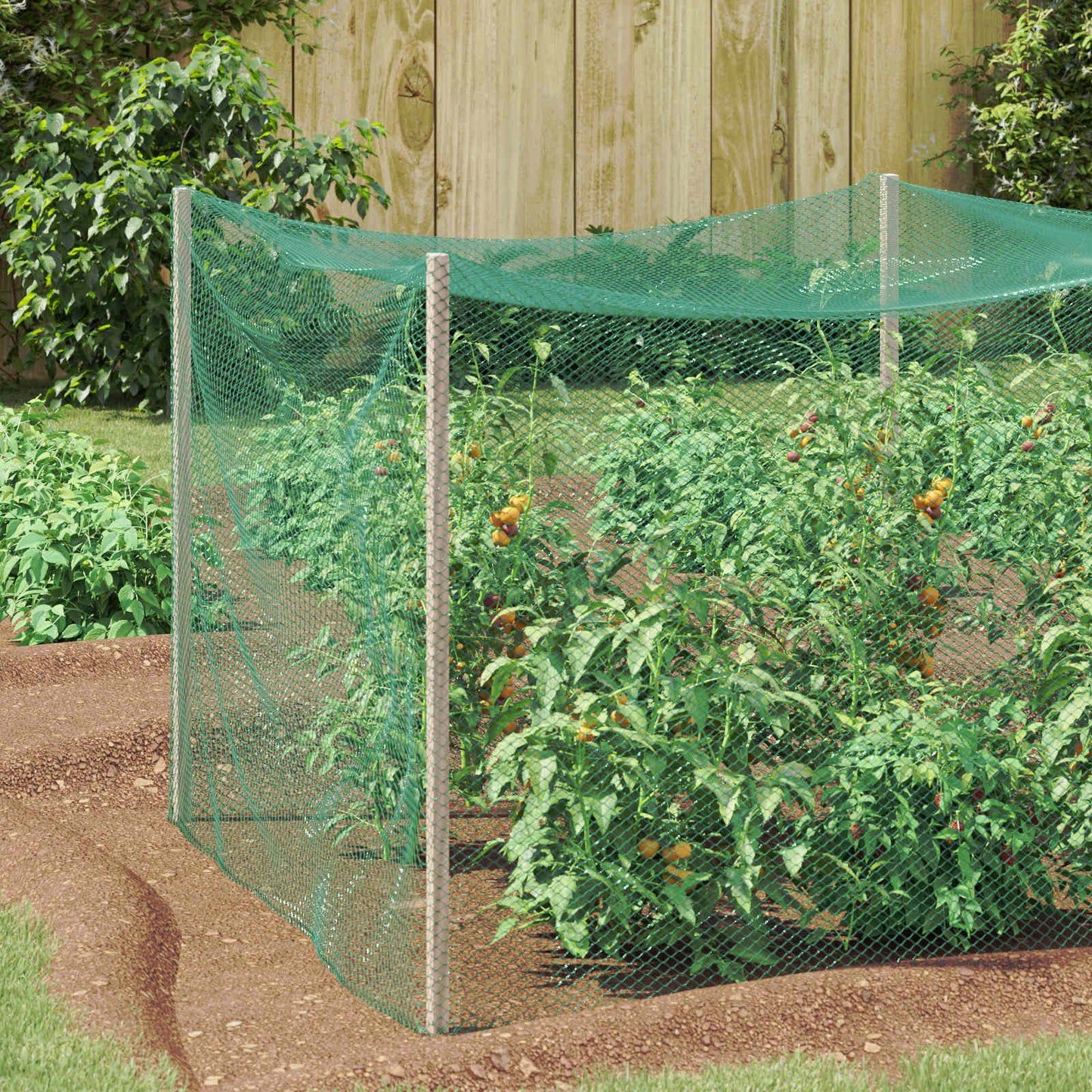 Bird Protection Net Green 4 x 25 m Polyethylene