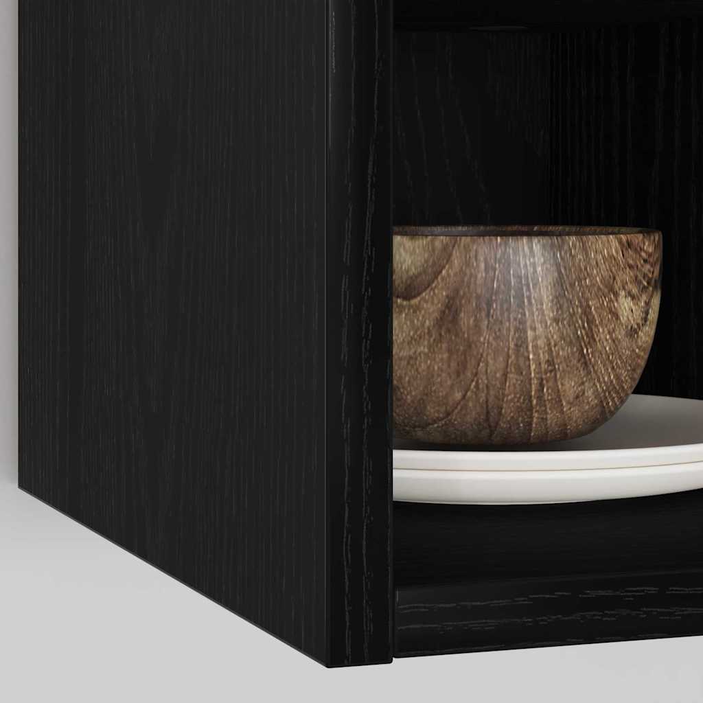 Hanging Cabinet Black oak 20 x 29.5 x 60 cm Engineered Wood