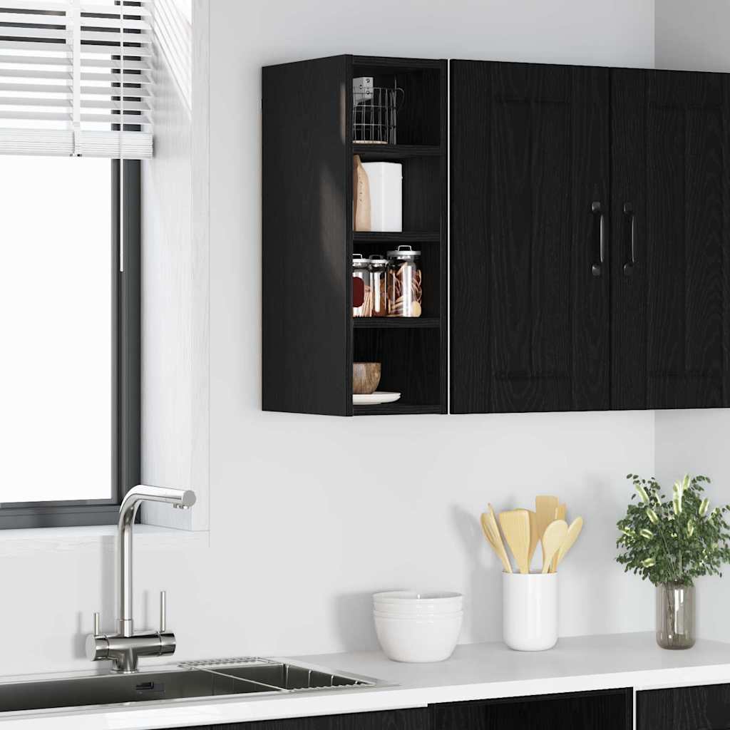 Hanging Cabinet Black oak 20 x 29.5 x 60 cm Engineered Wood