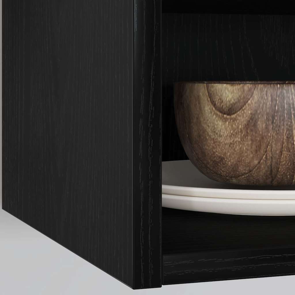 Hanging Cabinet Black oak 30 x 29.5 x 60 cm Engineered Wood