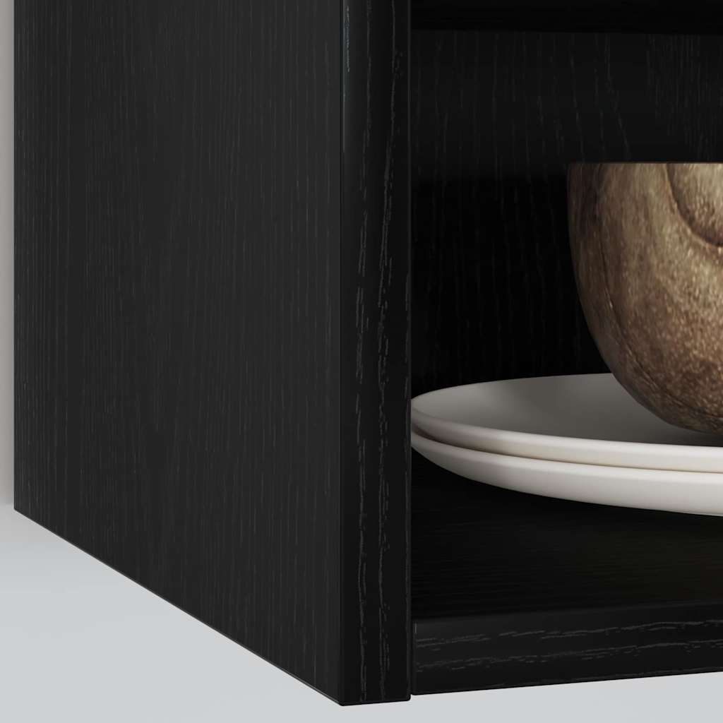 Hanging Cabinet Black oak 40 x 29.5 x 60 cm Engineered Wood