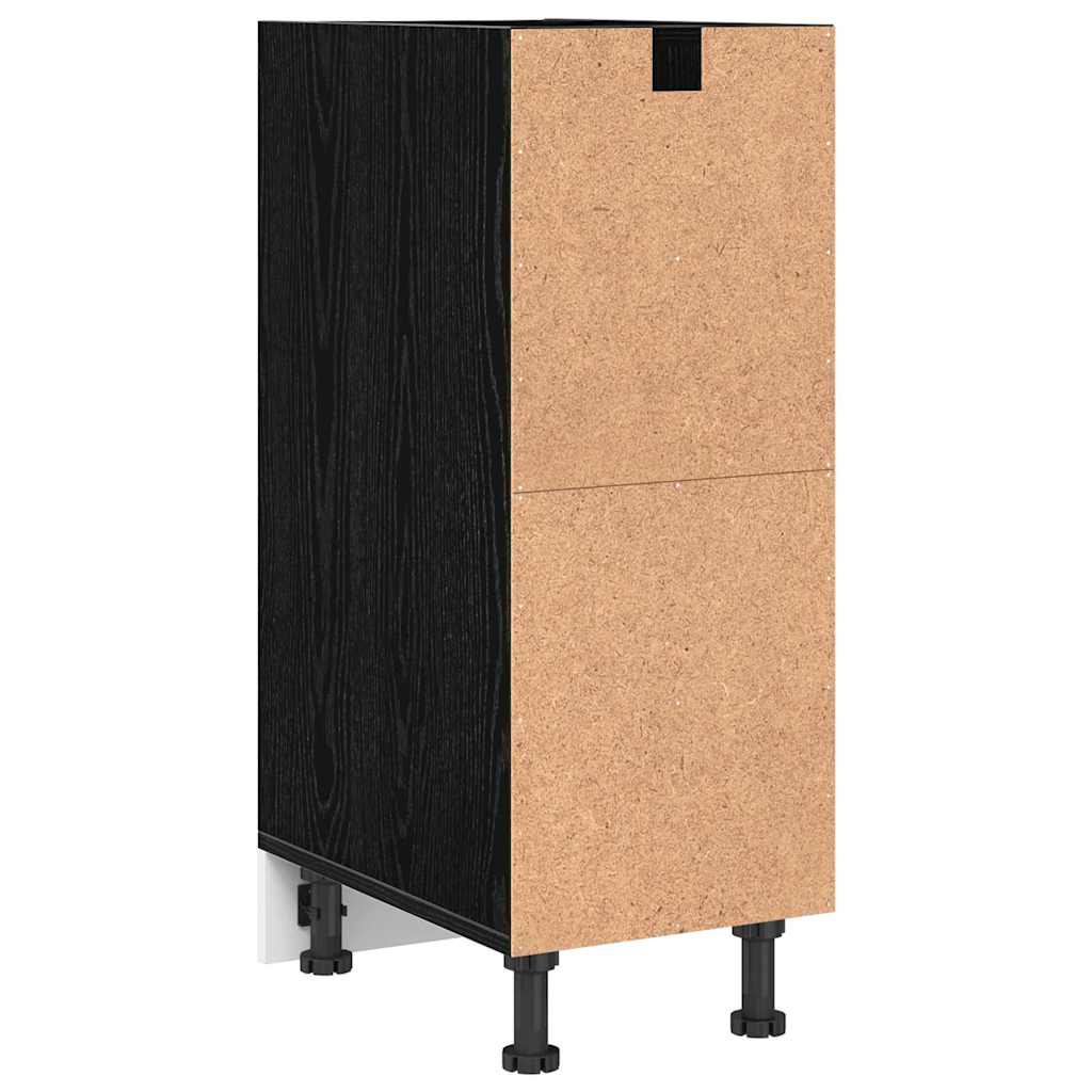 Kitchen Base Cabinet Black oak 30 x 44.5 x 81.5 cm