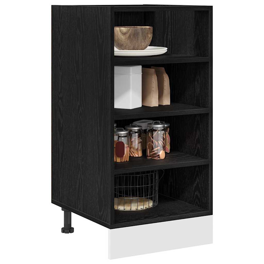 Kitchen Base Cabinet Black oak 40 x 44.5 x 81.5 cm