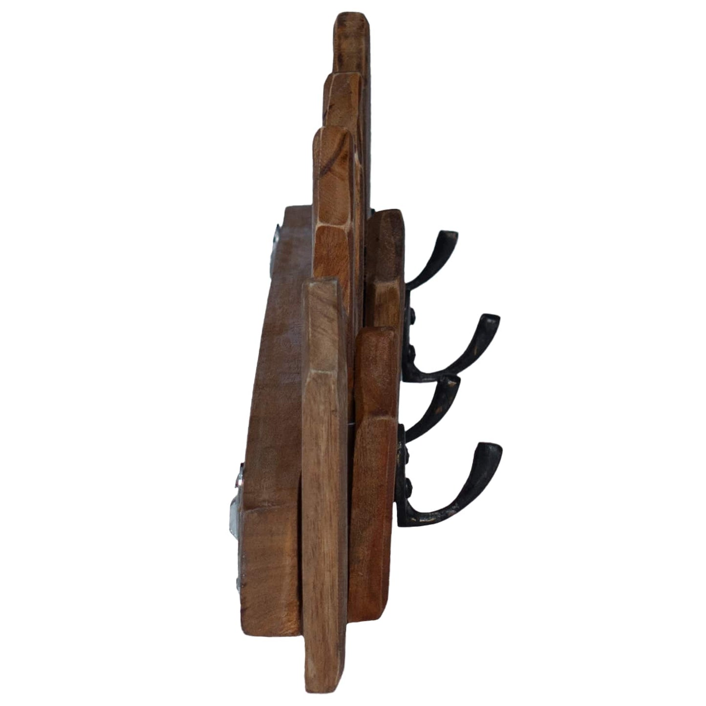 Hanger Brown 48 x 8 x 15 cm Solid Mahogany Wood