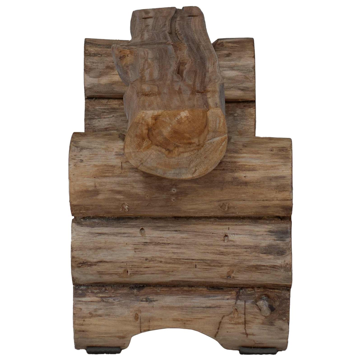 Bench Natural 110 x 30 x 34 cm Solid Teak Wood
