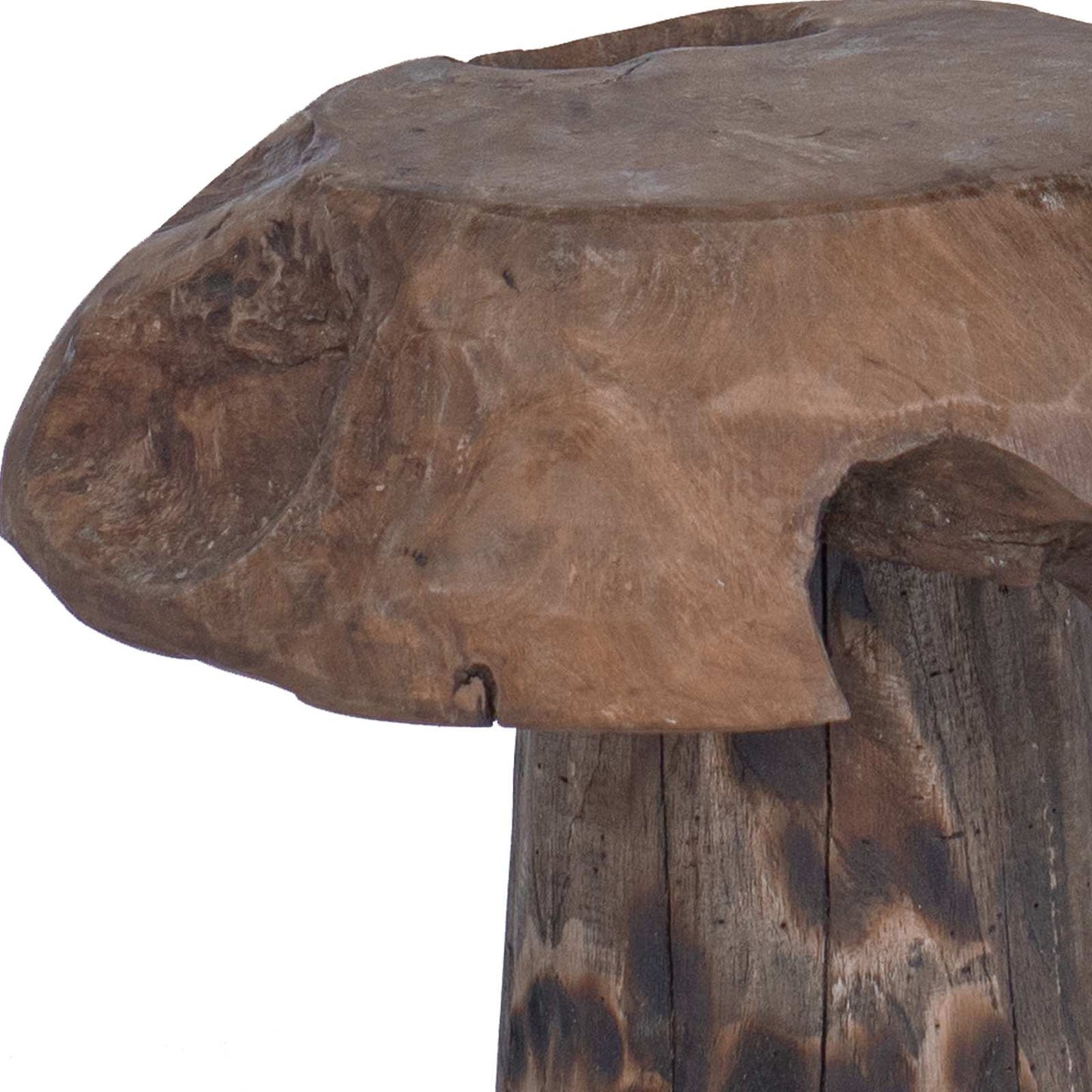 Stool Natural 35 x 35 x 35 cm Solid Teak Wood