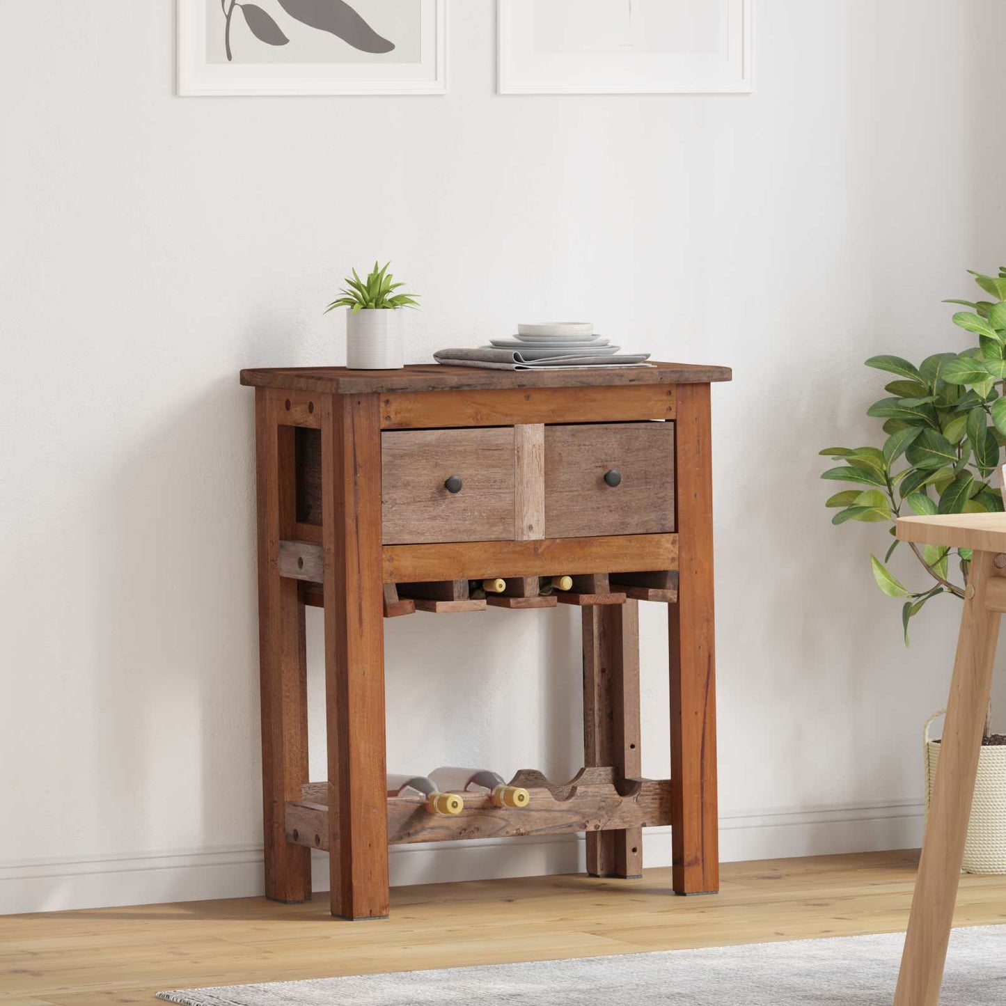 Cabinet Brown 60 x 30 x 70 cm Solid Reclaim Wood