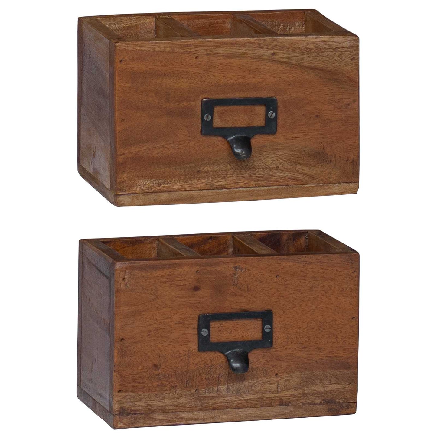 Pencil Case Multicolour 18 x 10 x 12 cm Solid Mahogany Wood