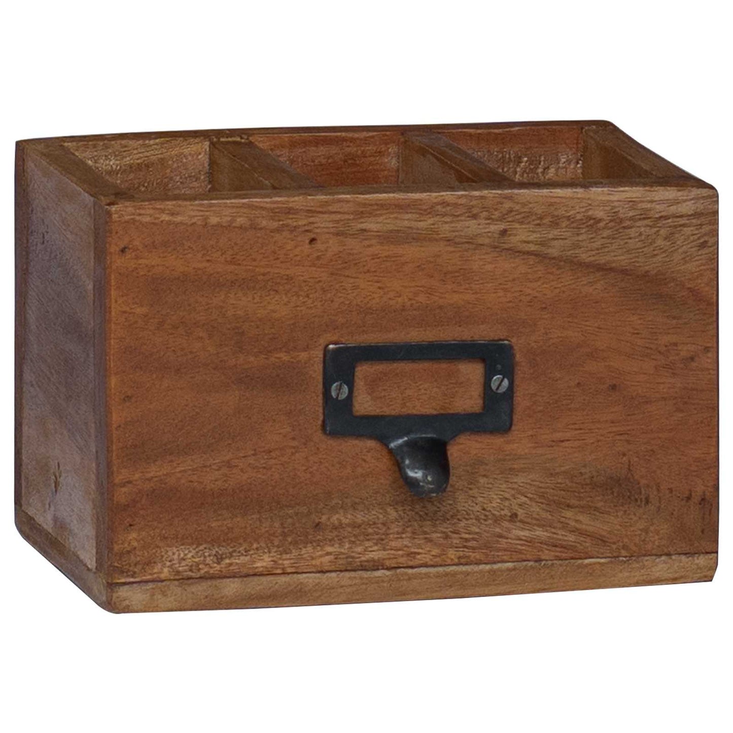 Pencil Case Multicolour 18 x 10 x 12 cm Solid Mahogany Wood