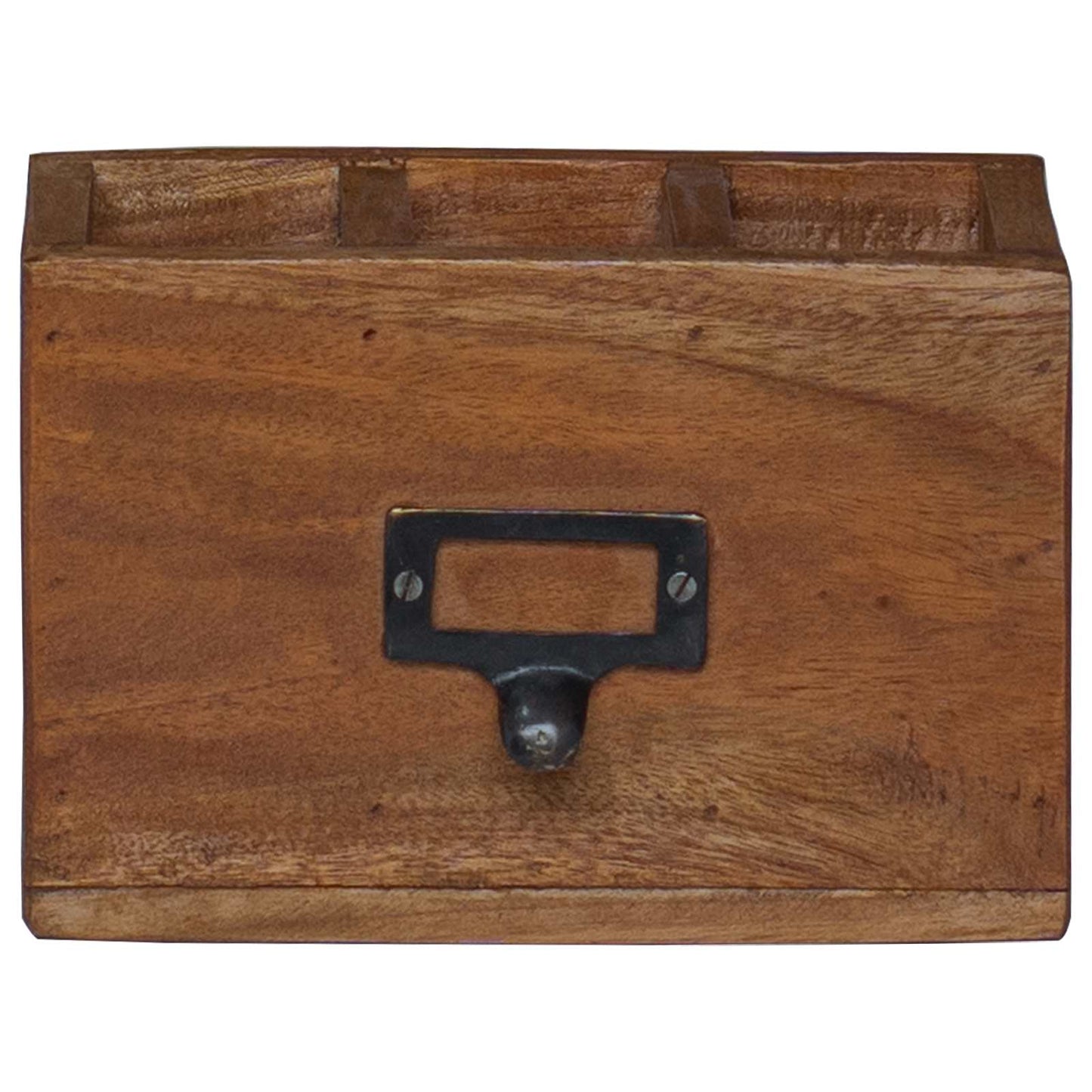 Pencil Case Multicolour 18 x 10 x 12 cm Solid Mahogany Wood