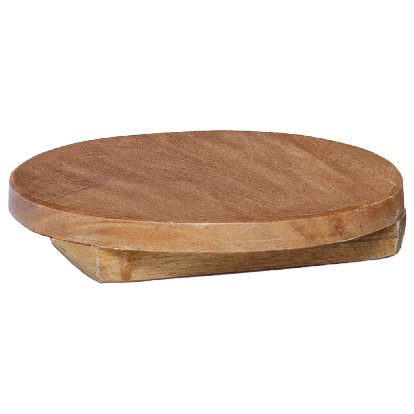 Plant Stool 3 pcs Natural 29 x 29 x 3.5 cm Mahogany Wood