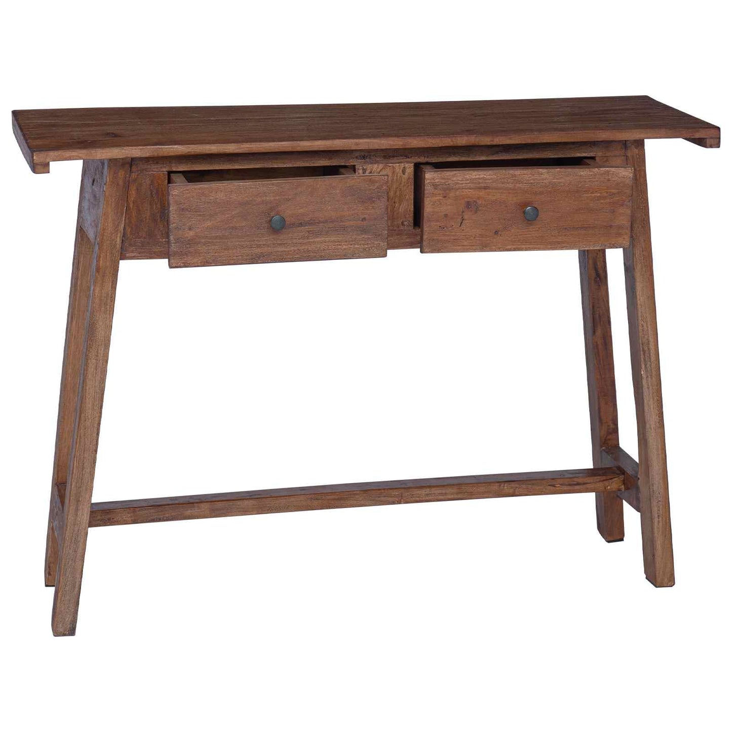 Desk with Drawer Brown 110 x 30 x 79 cm Solid Mahogany Wood