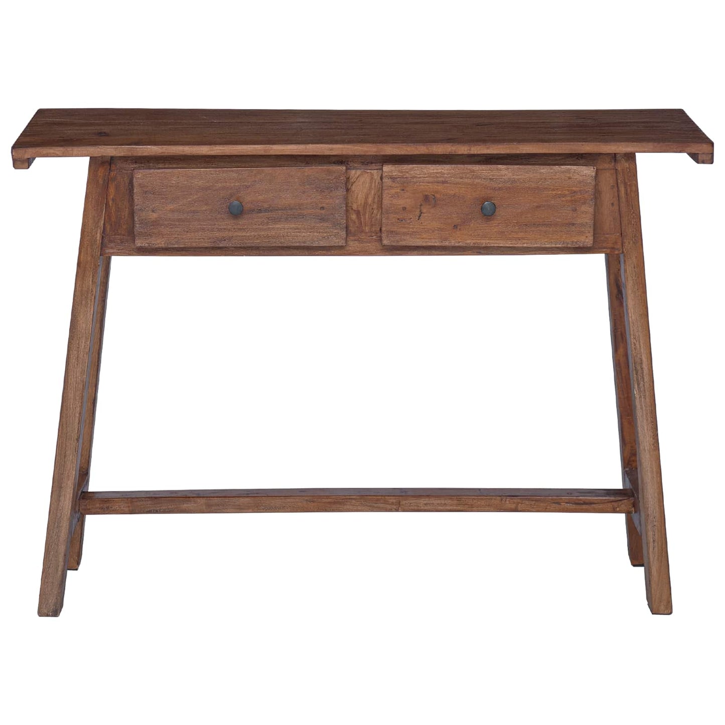 Desk with Drawer Brown 110 x 30 x 79 cm Solid Mahogany Wood