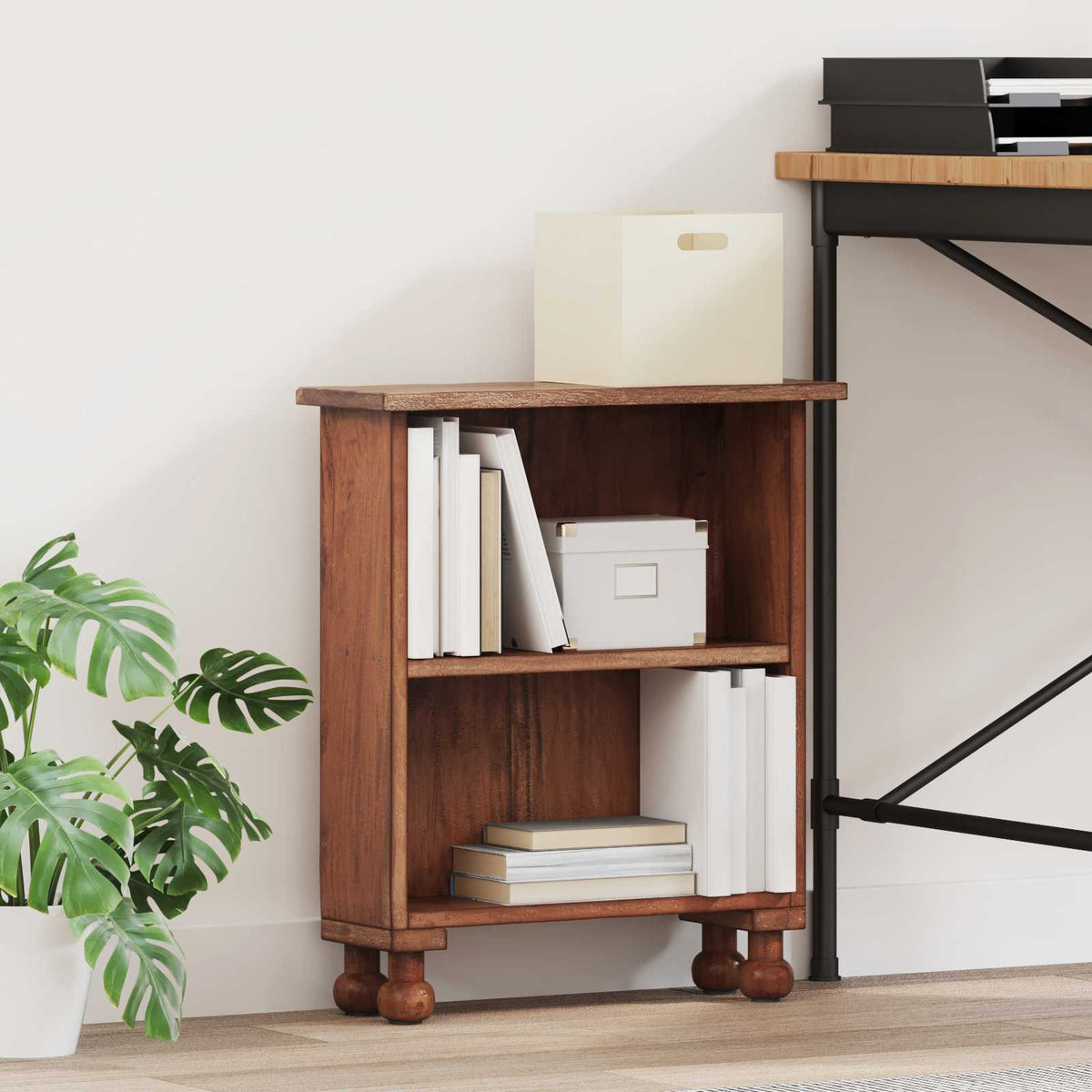 Shelving with Shelf Brown 47 x 16 x 55 cm Solid Mahogany Wood