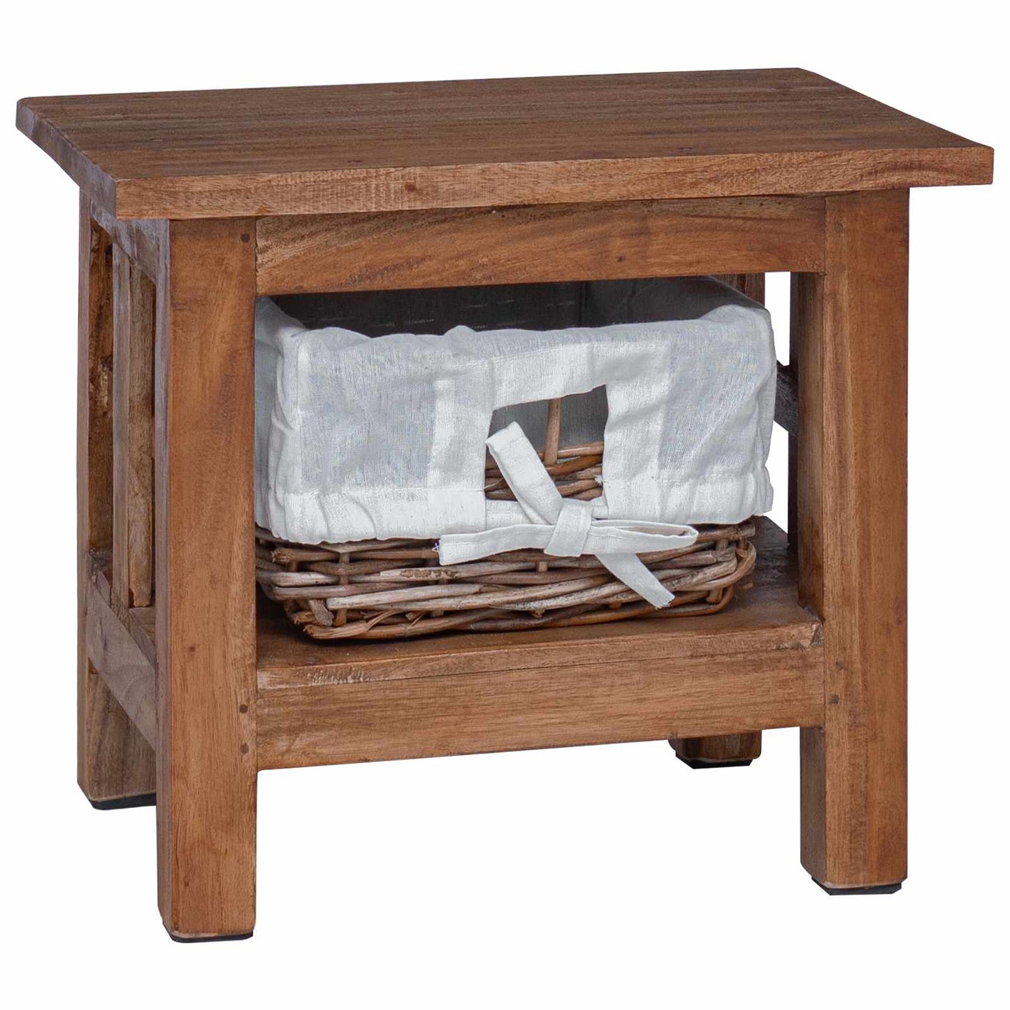Side Table Brown 38 x 28 x 35 cm Solid Mahogany wood