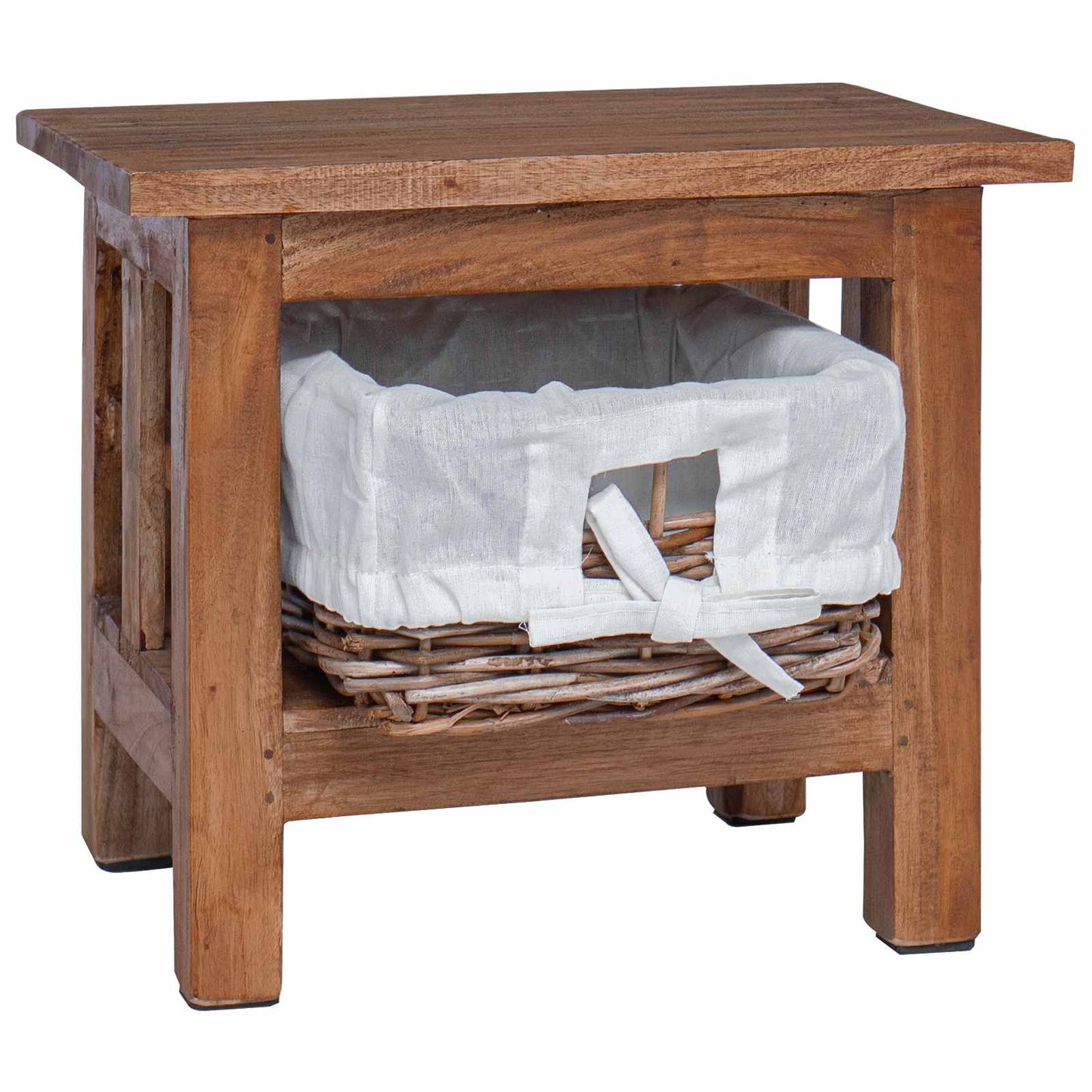 Side Table Brown 38 x 28 x 35 cm Solid Mahogany wood