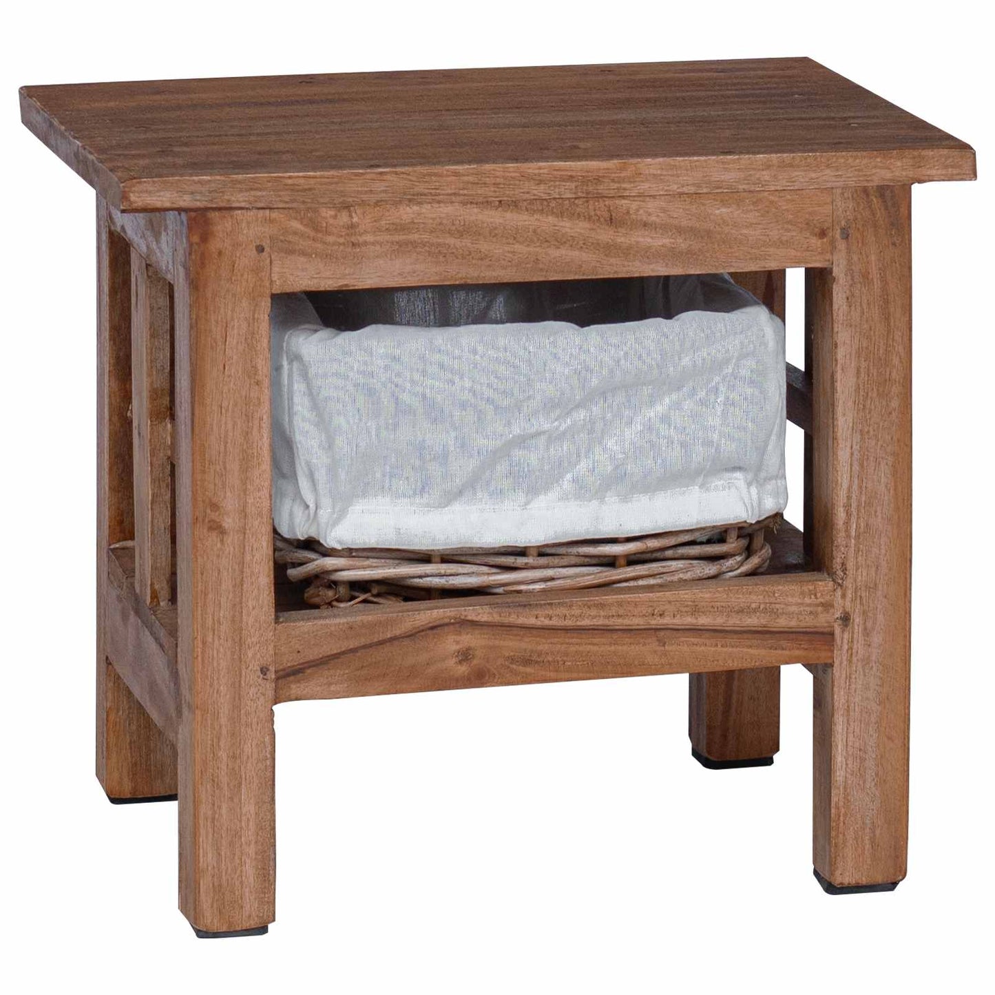 Side Table Brown 38 x 28 x 35 cm Solid Mahogany wood