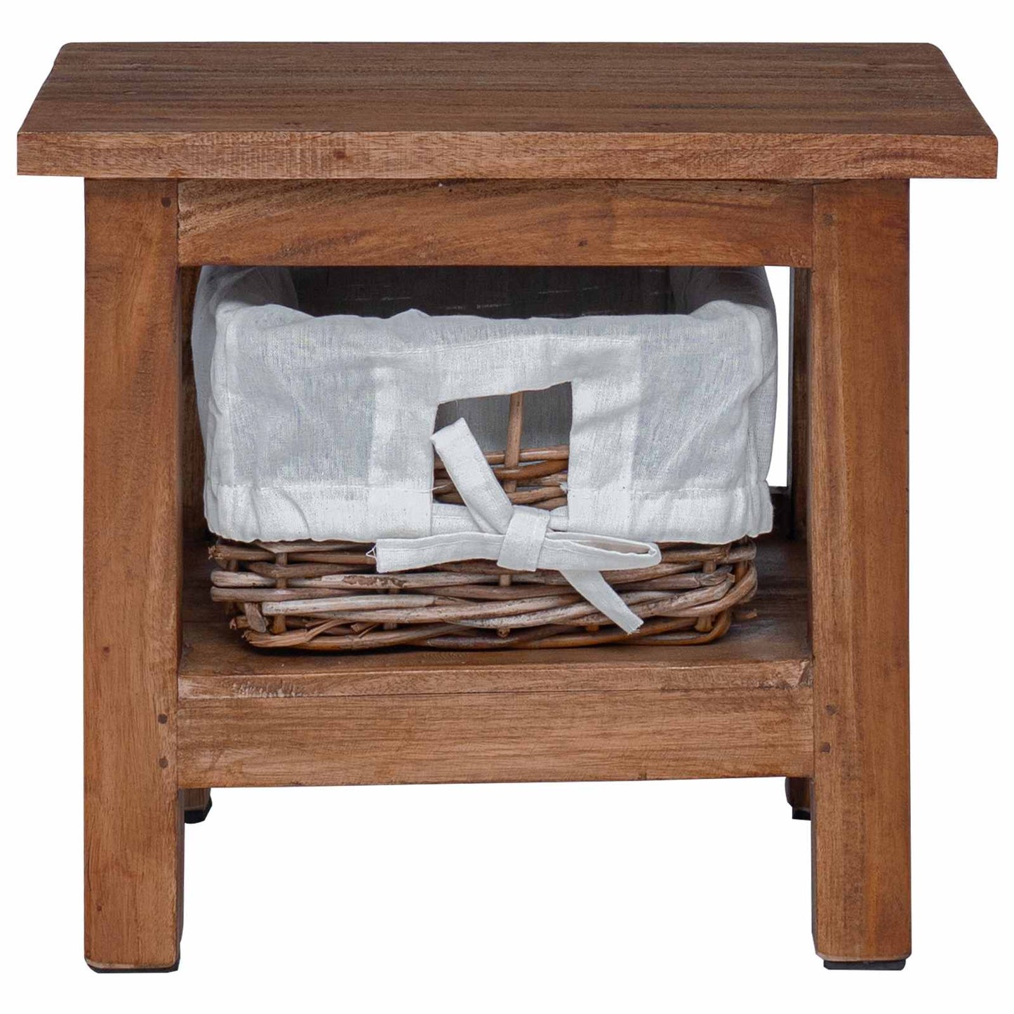 Side Table Brown 38 x 28 x 35 cm Solid Mahogany wood
