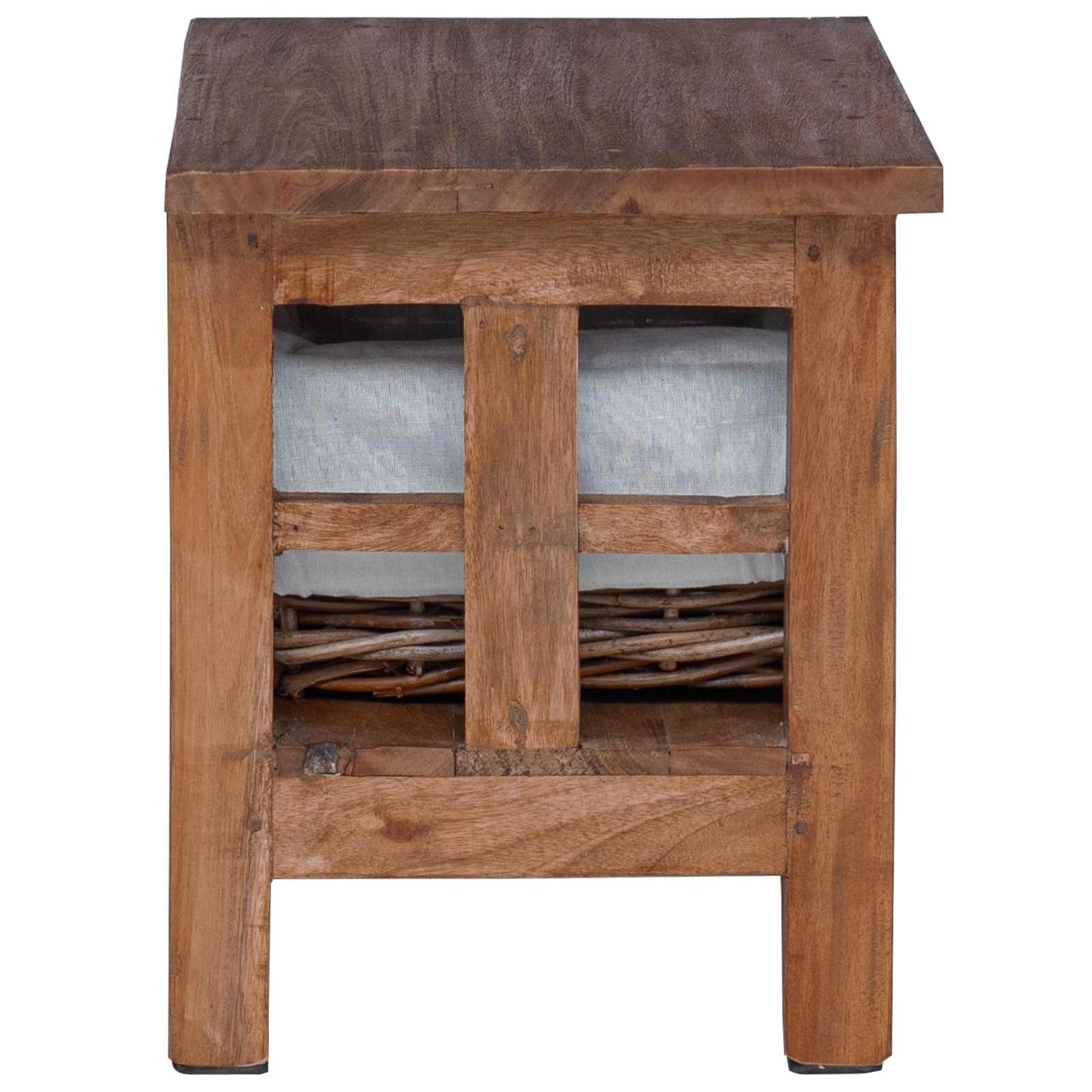 Side Table Brown 38 x 28 x 35 cm Solid Mahogany wood
