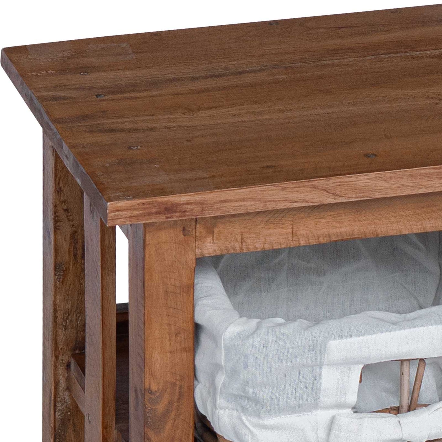 Side Table Brown 38 x 28 x 50 cm Solid Mahogany wood