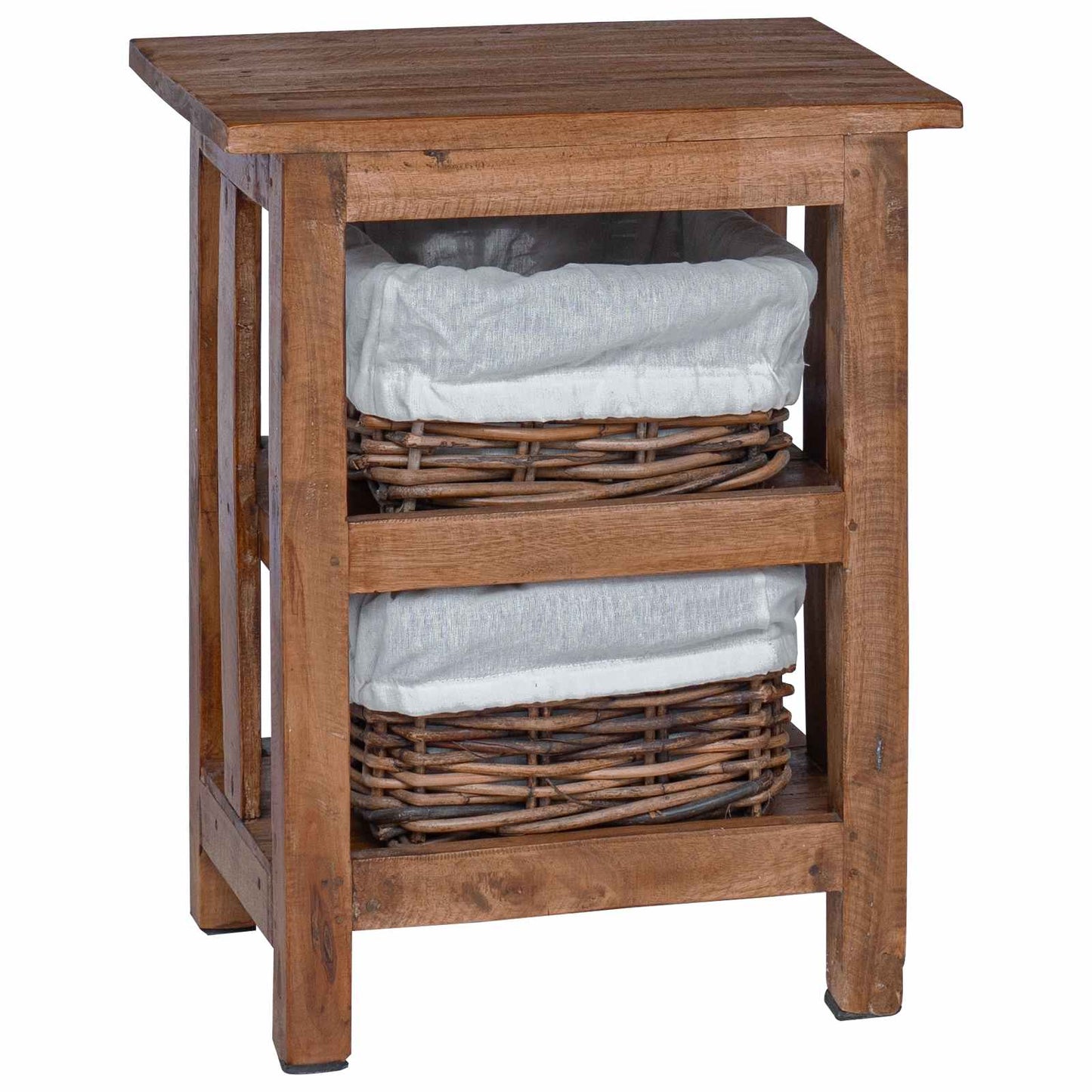 Side Table Brown 38 x 28 x 50 cm Solid Mahogany wood