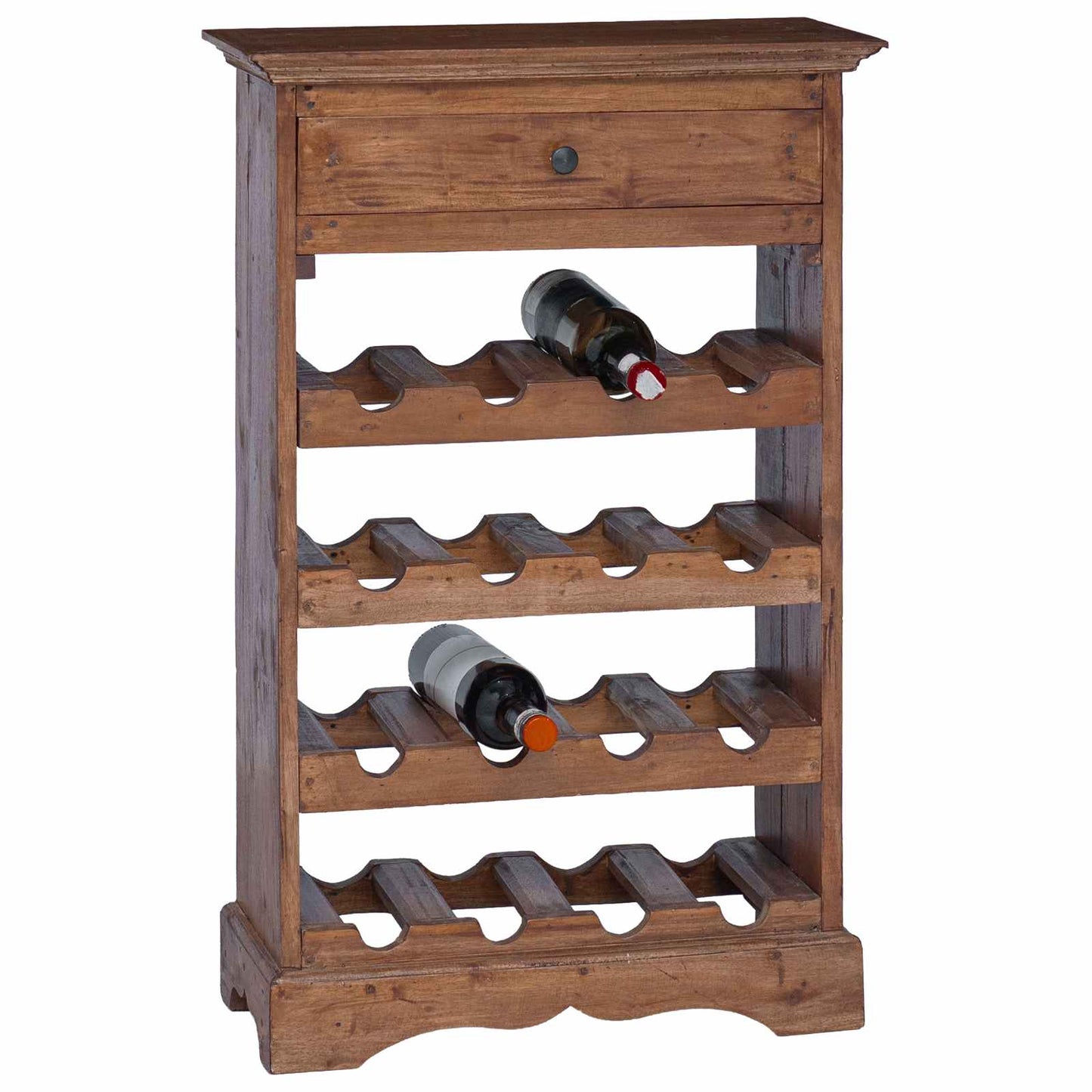 Wine Rack 55 x 23 x 85 cm Solid Mahogany Wood