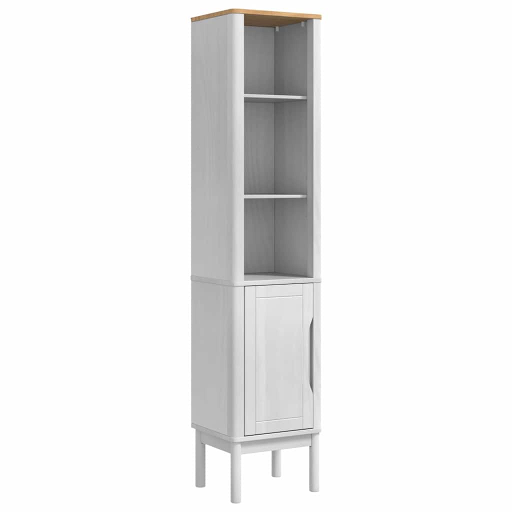 Bathroom Furniture Set FLORO 4 pcs White Solid Pine Wood