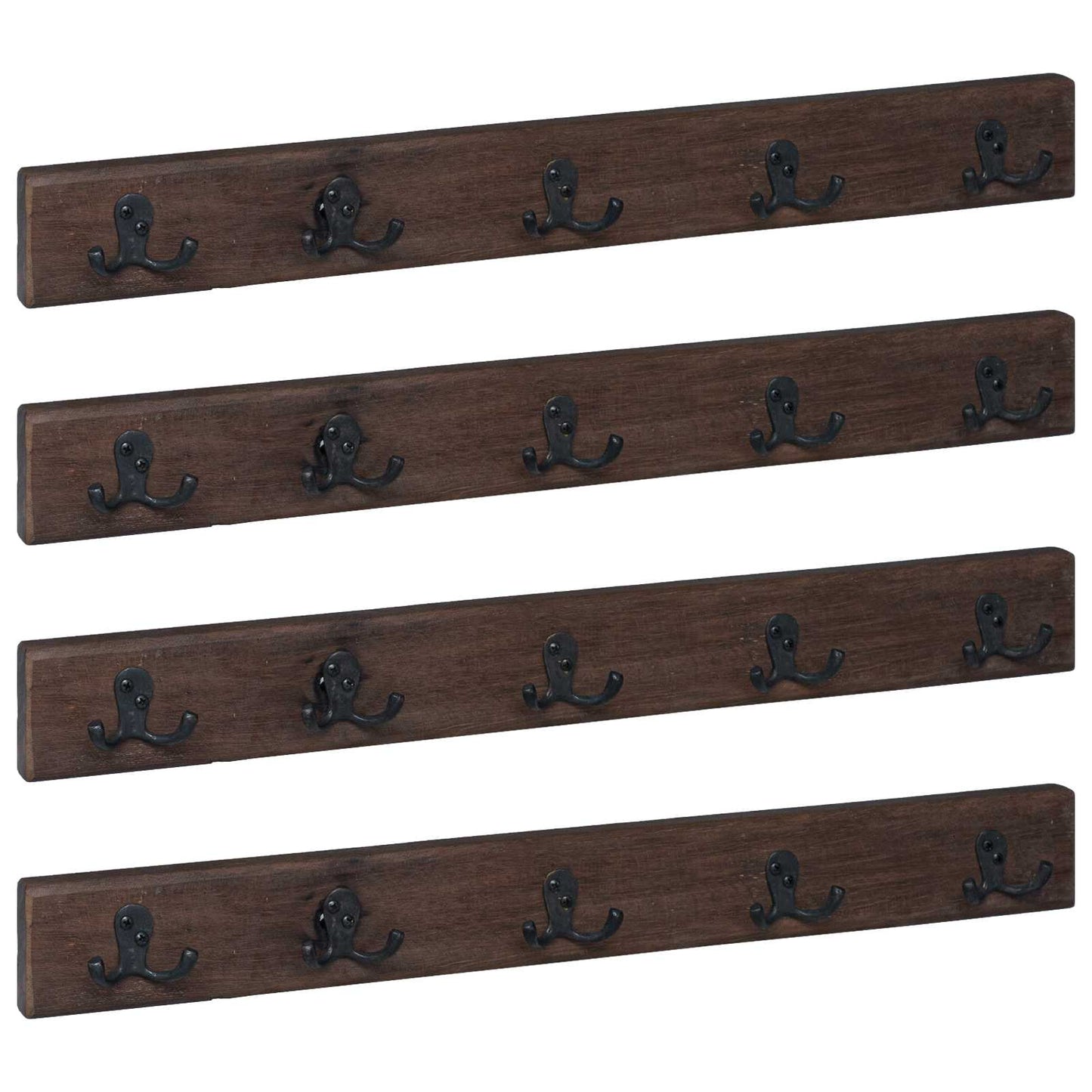 Hanger Brown 60 x 7 x 8 cm Solid Reclaim Wood