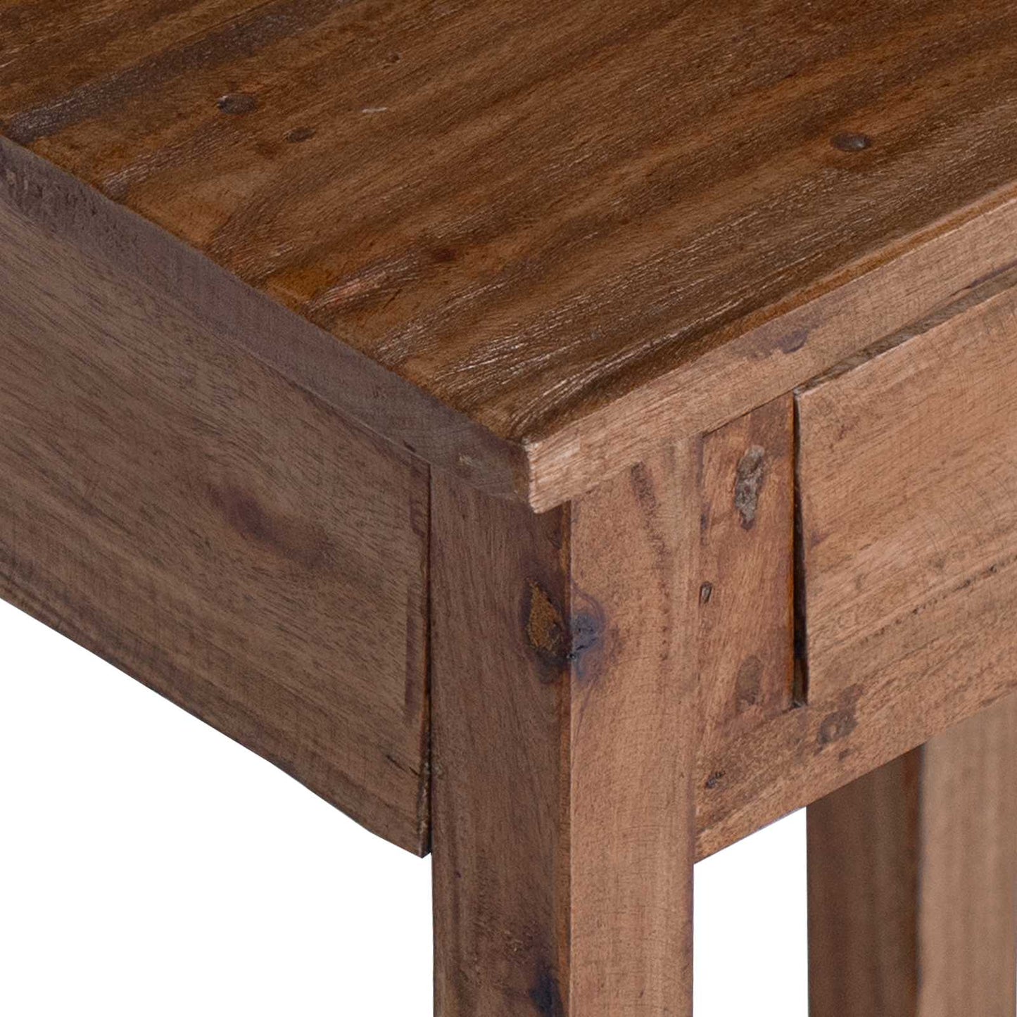 Plant Stand with Drawer Brown 34 x 25 x 52 cm Mahogany Wood