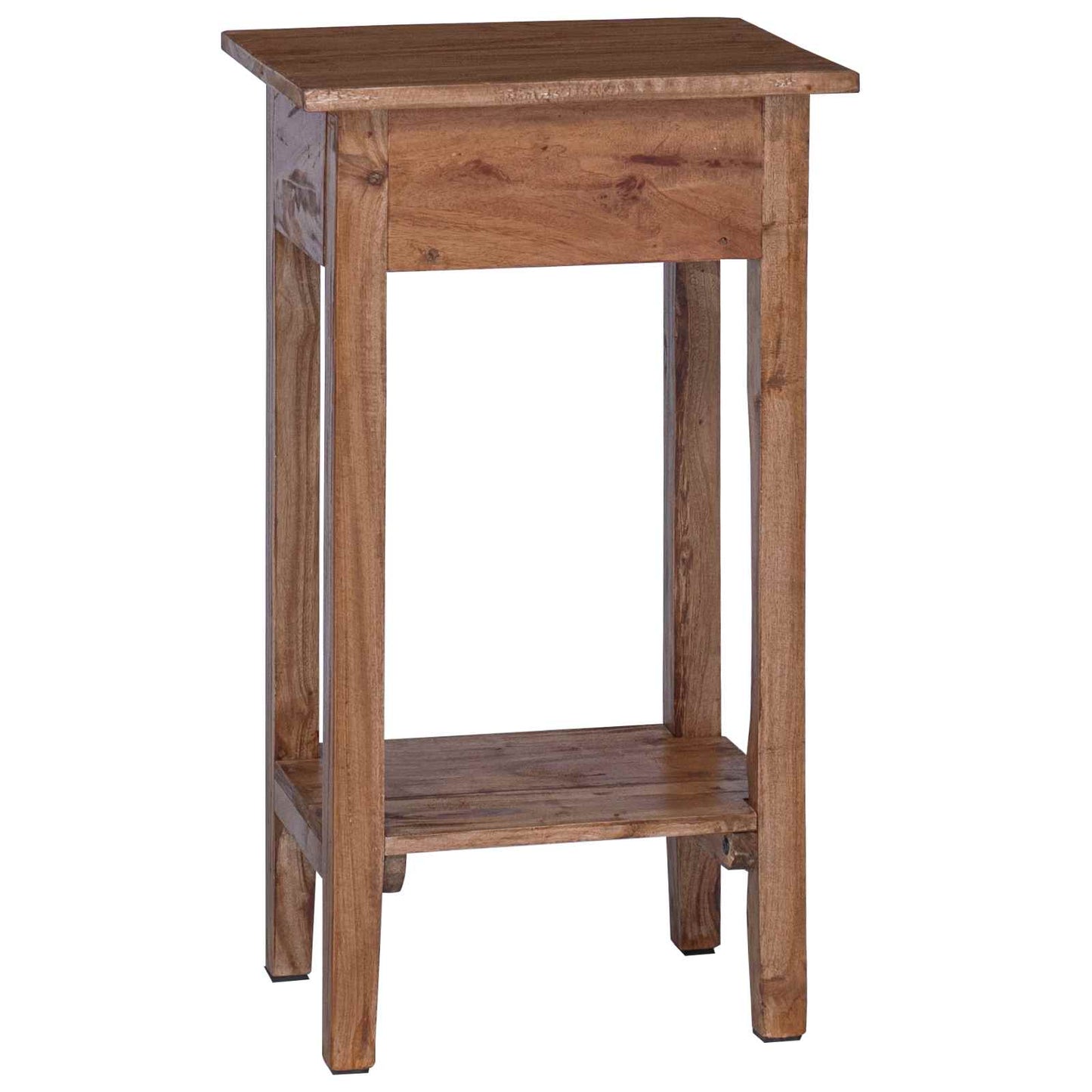 Plant Stand with Drawer Brown 34 x 25 x 52 cm Mahogany Wood