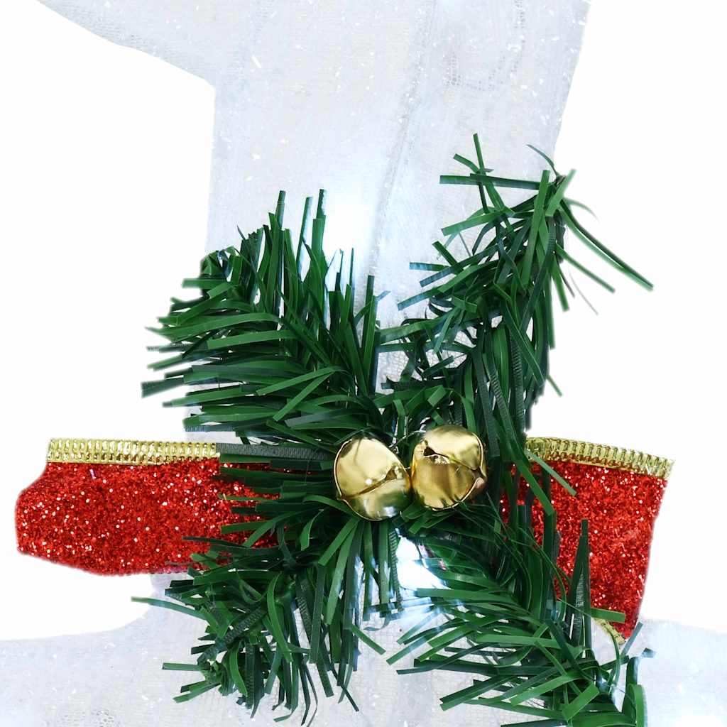 LED Reindeers 4 pcs White Fabric