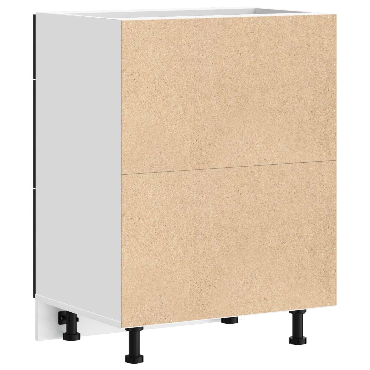 Kitchen Base Cabinet Black Oak 60 x 46 x 81.5 cm