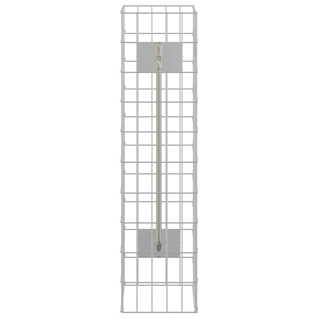 Gabion Faucet Silver 25 x 25 x 100 cm Stainless Steel