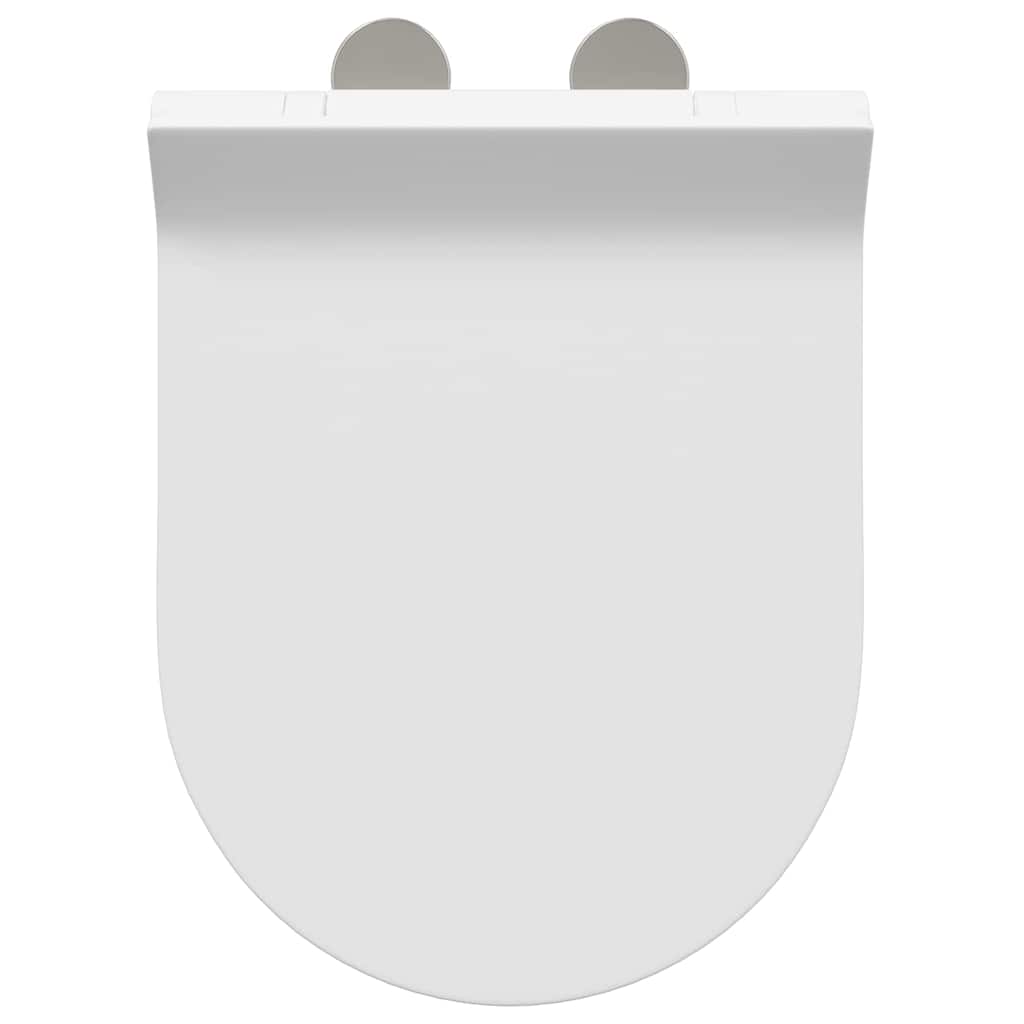 Toilet Seat Adjustable White 50 x 36.5 x 5 cm Polypropylene