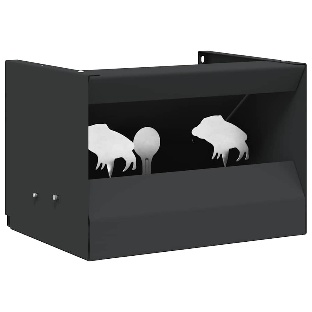 Bullet Trap Box Black 29 x 22 x 20 cm Steel