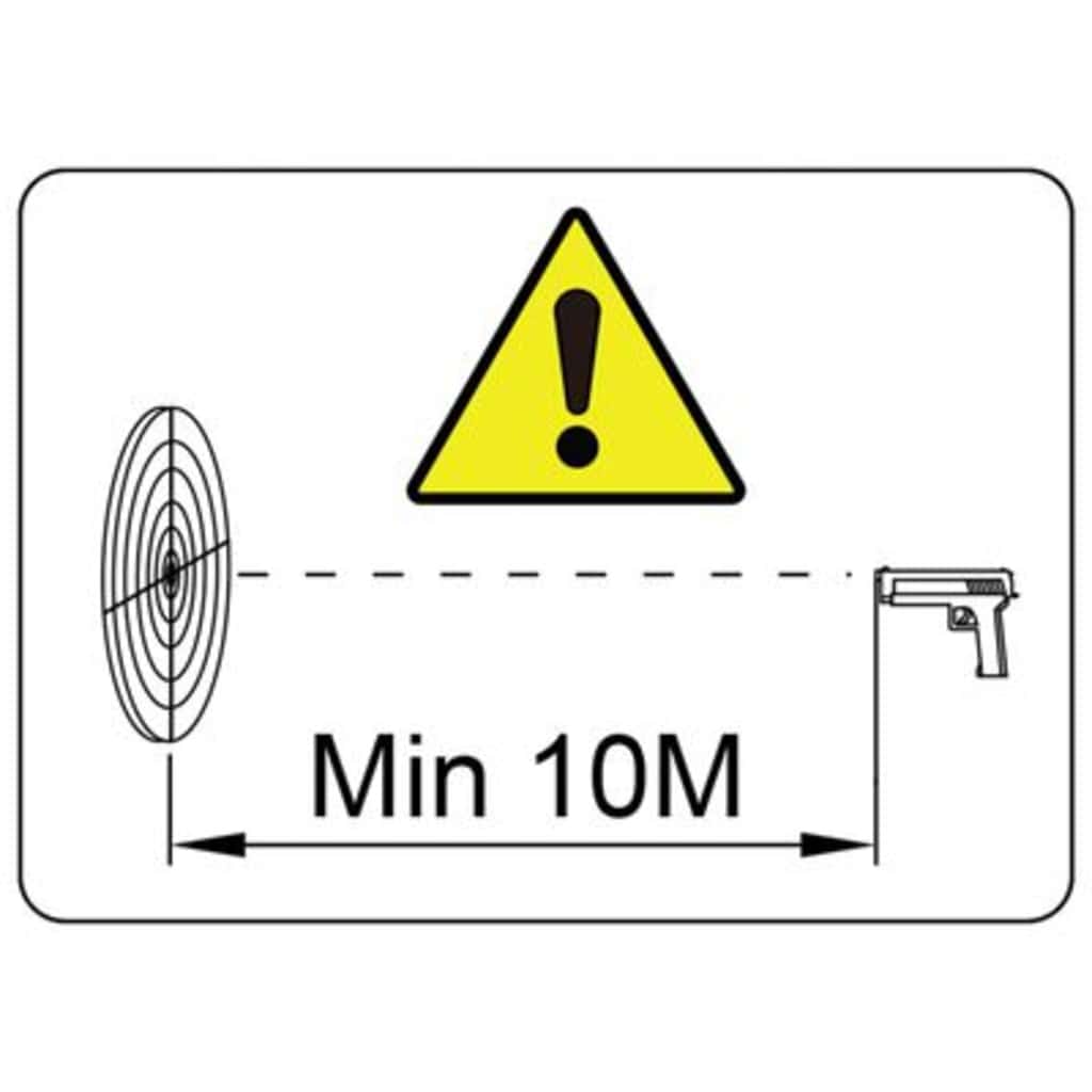 Target Stand Folding Black and White 82.5 x 51 x 150 cm Metal