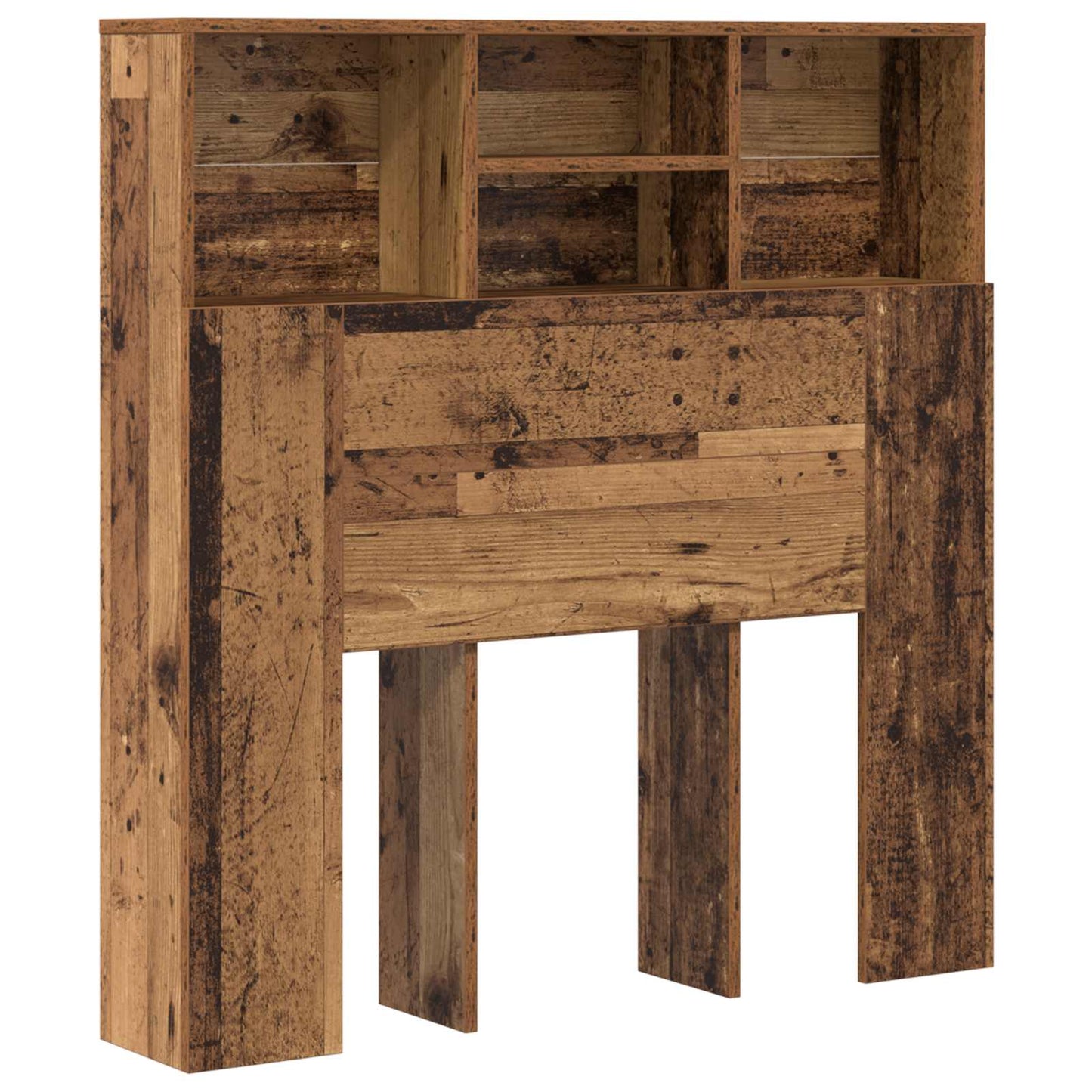 Headboard Cabinet Old Wood 100 x 19 x 103.5 cm Engineered Wood
