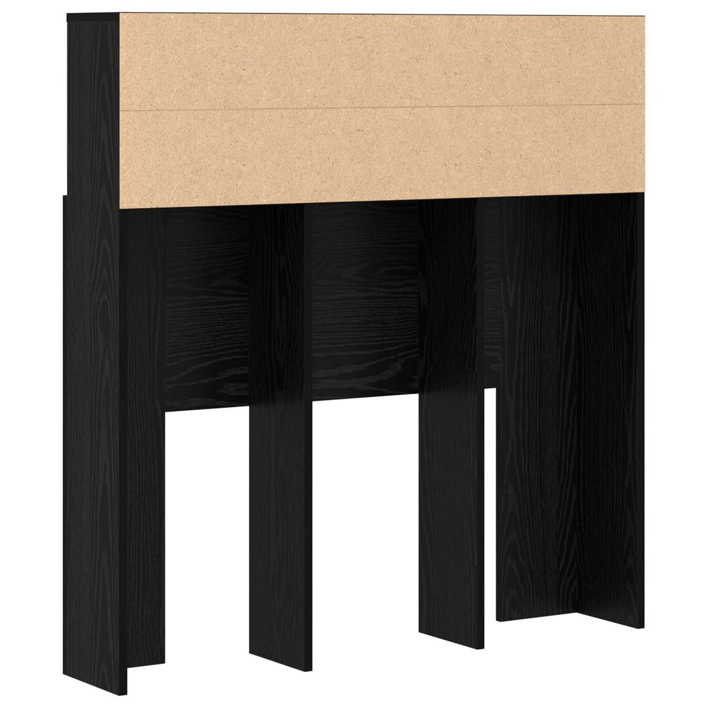 Headboard Cabinet Black Oak 100 x 19 x 103.5 cm Engineered Wood