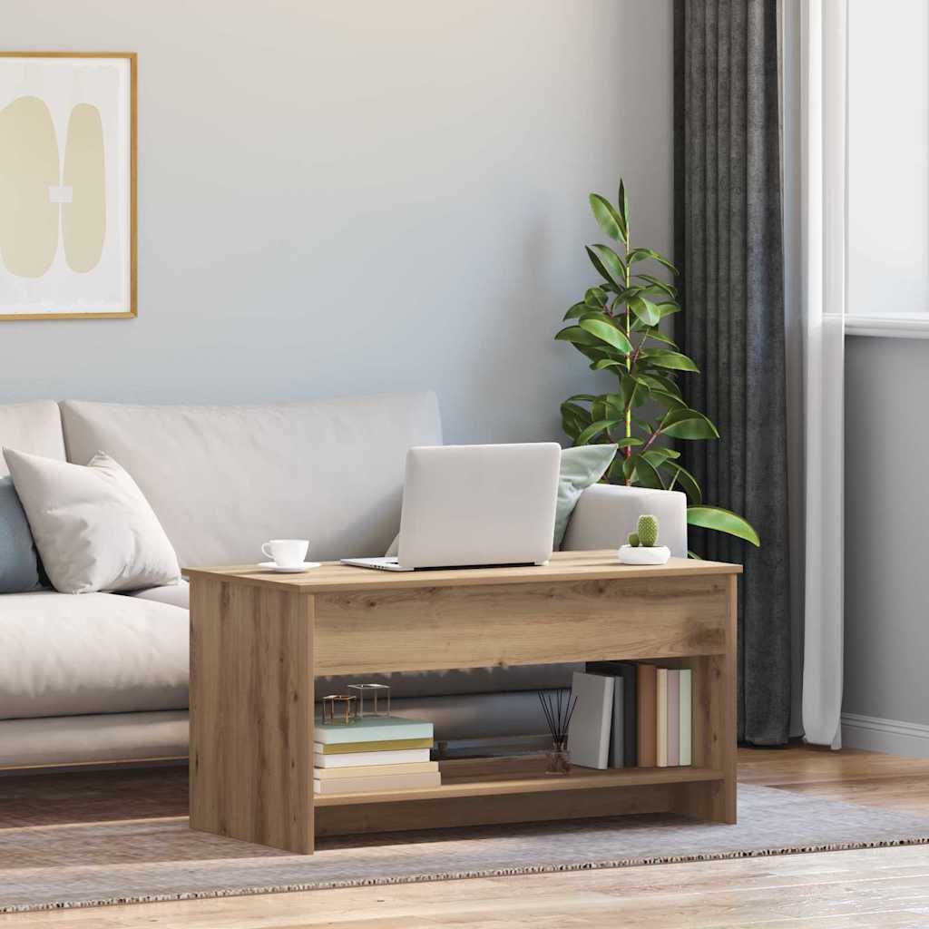 Coffee Table Artisan Oak 80 x 50.5 x 41.5 cm Engineered Wood