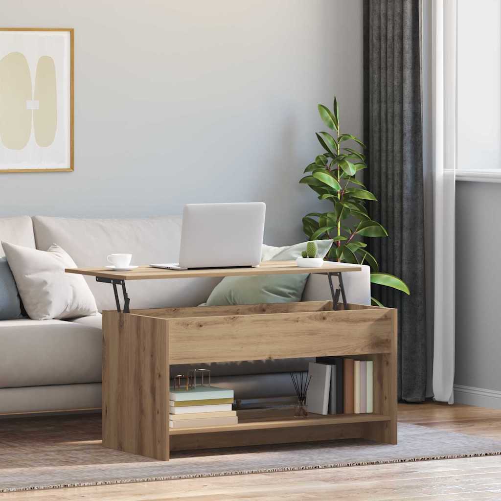 Coffee Table Artisan Oak 80 x 50.5 x 41.5 cm Engineered Wood