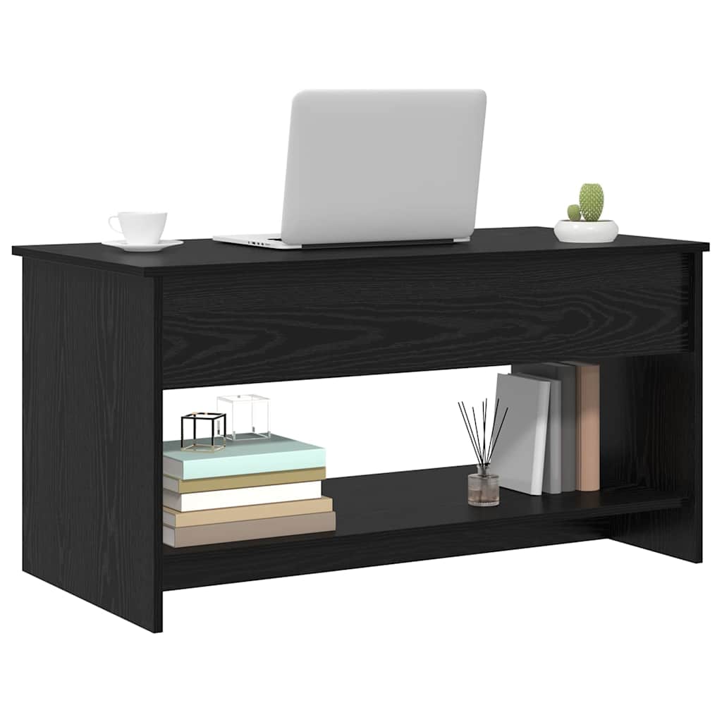 Coffee Table Black Oak 80 x 50.5 x 41.5 cm Engineered Wood