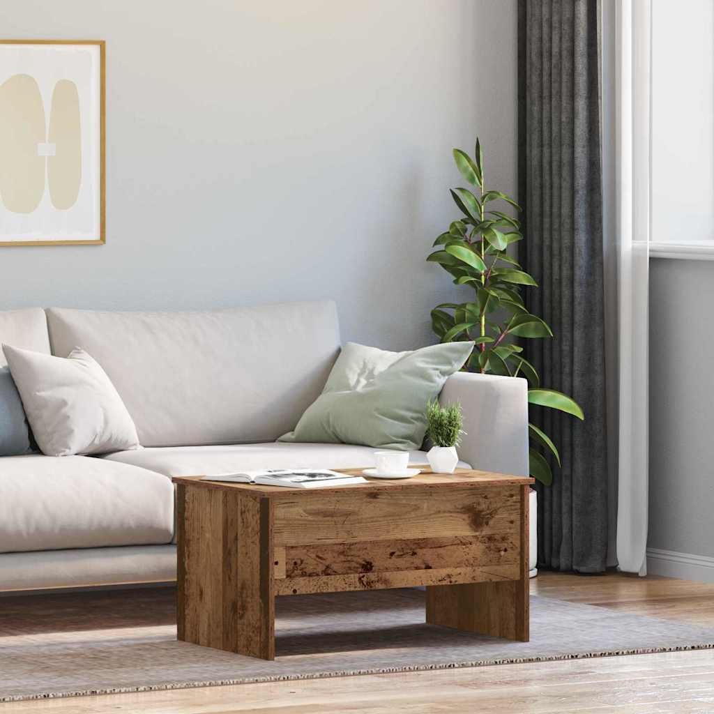 Coffee Table Old Wood 102 x 50.5 x 46.5 cm Engineered Wood