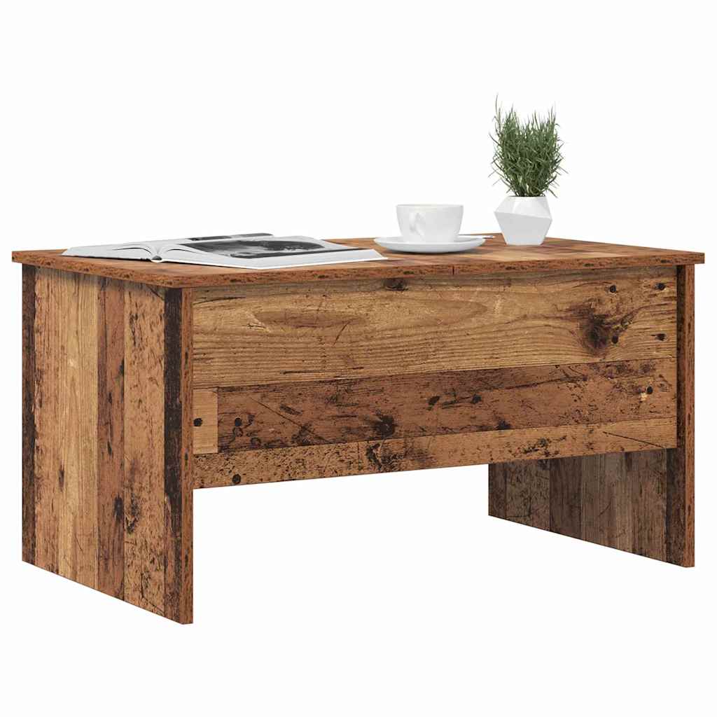 Coffee Table Old Wood 102 x 50.5 x 46.5 cm Engineered Wood