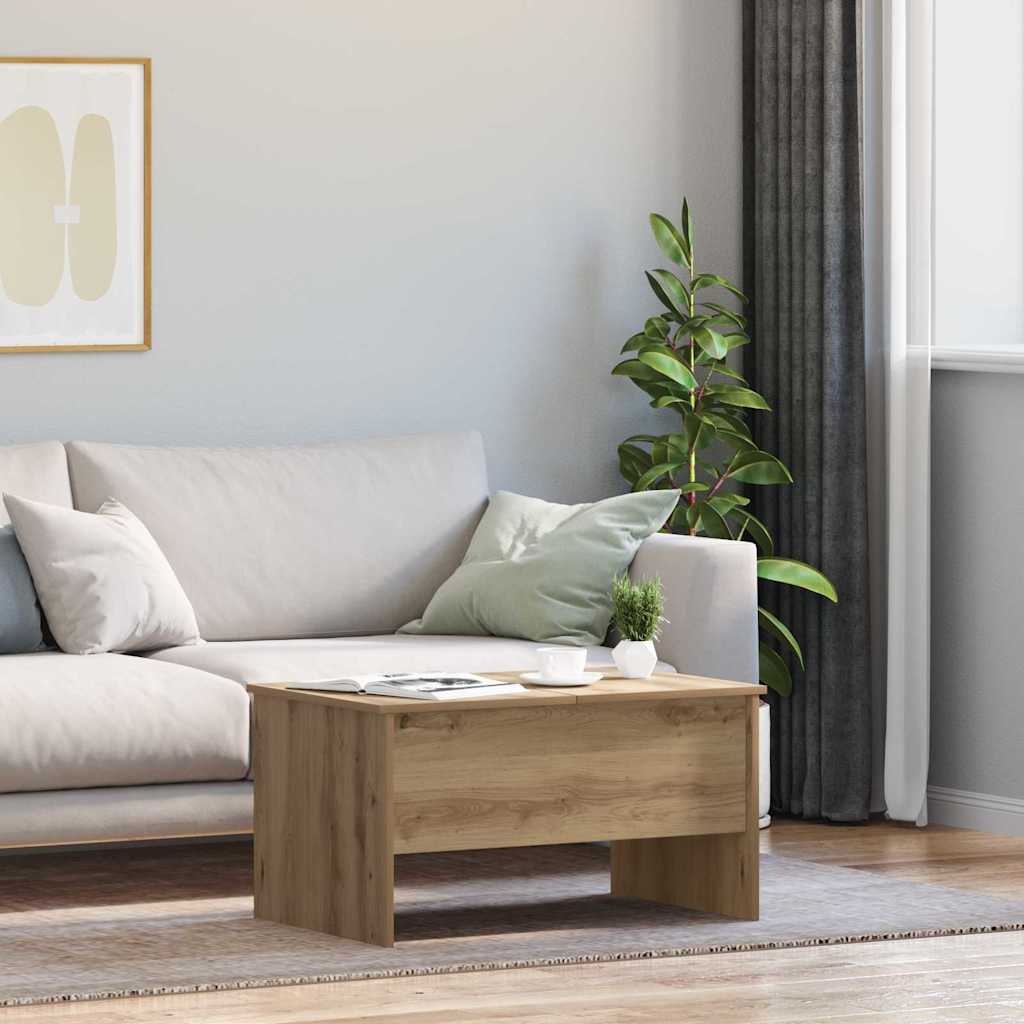 Coffee Table Artisan Oak 102 x 50.5 x 46.5 cm Engineered Wood