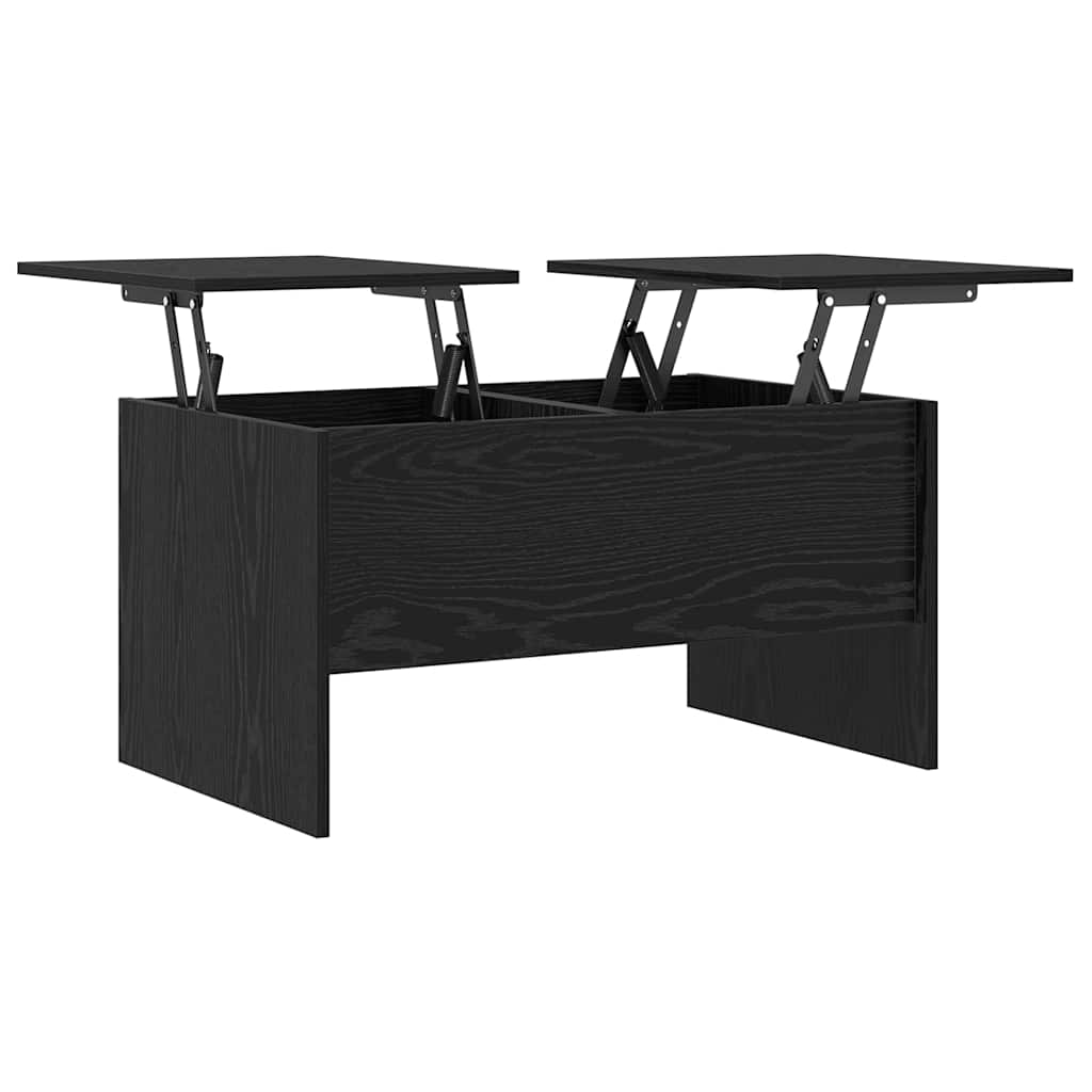 Coffee Table Black Oak 102 x 50.5 x 46.5 cm Engineered Wood