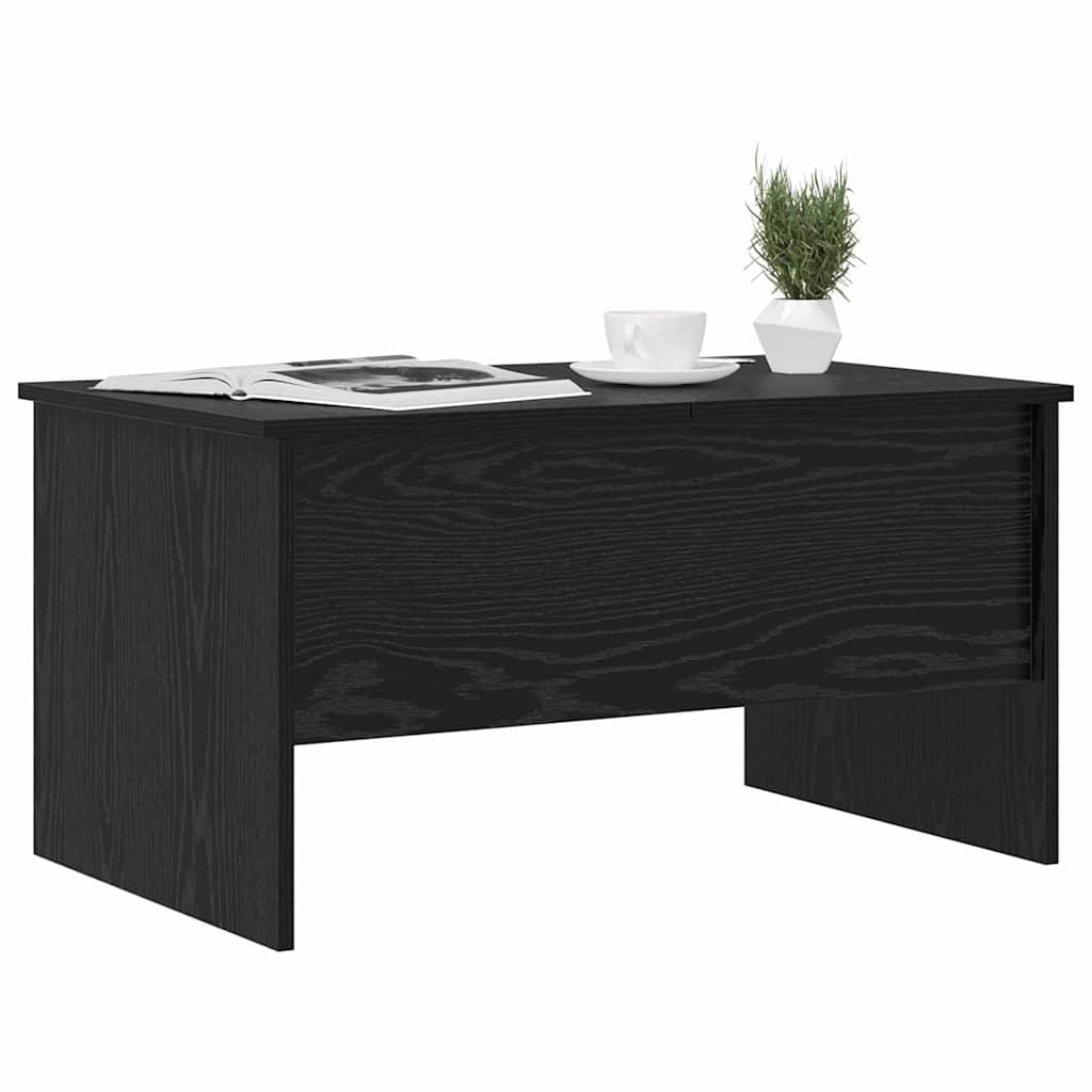 Coffee Table Black Oak 102 x 50.5 x 46.5 cm Engineered Wood